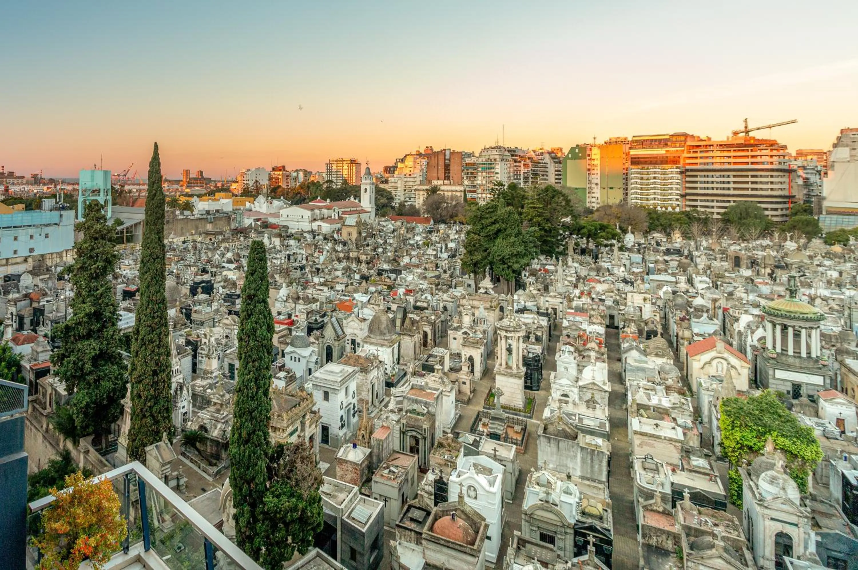Bird's eye view in Up Recoleta Hotel