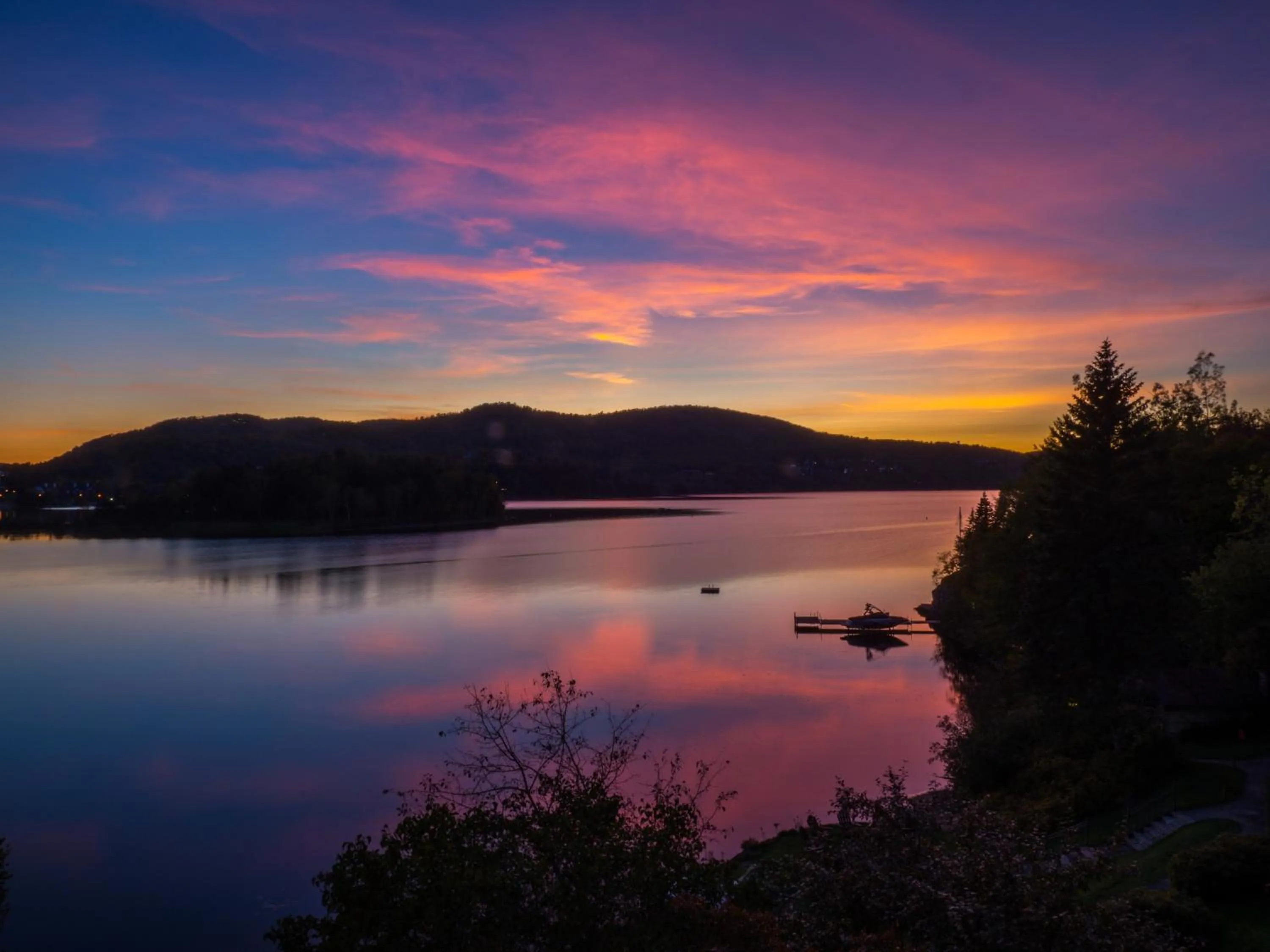 Lake view in Hotel Quintessence