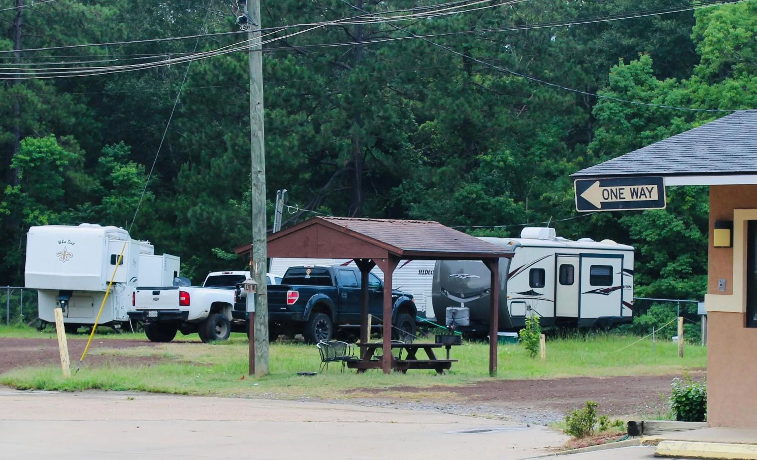 Patio in Evergreen Inn and R.V.