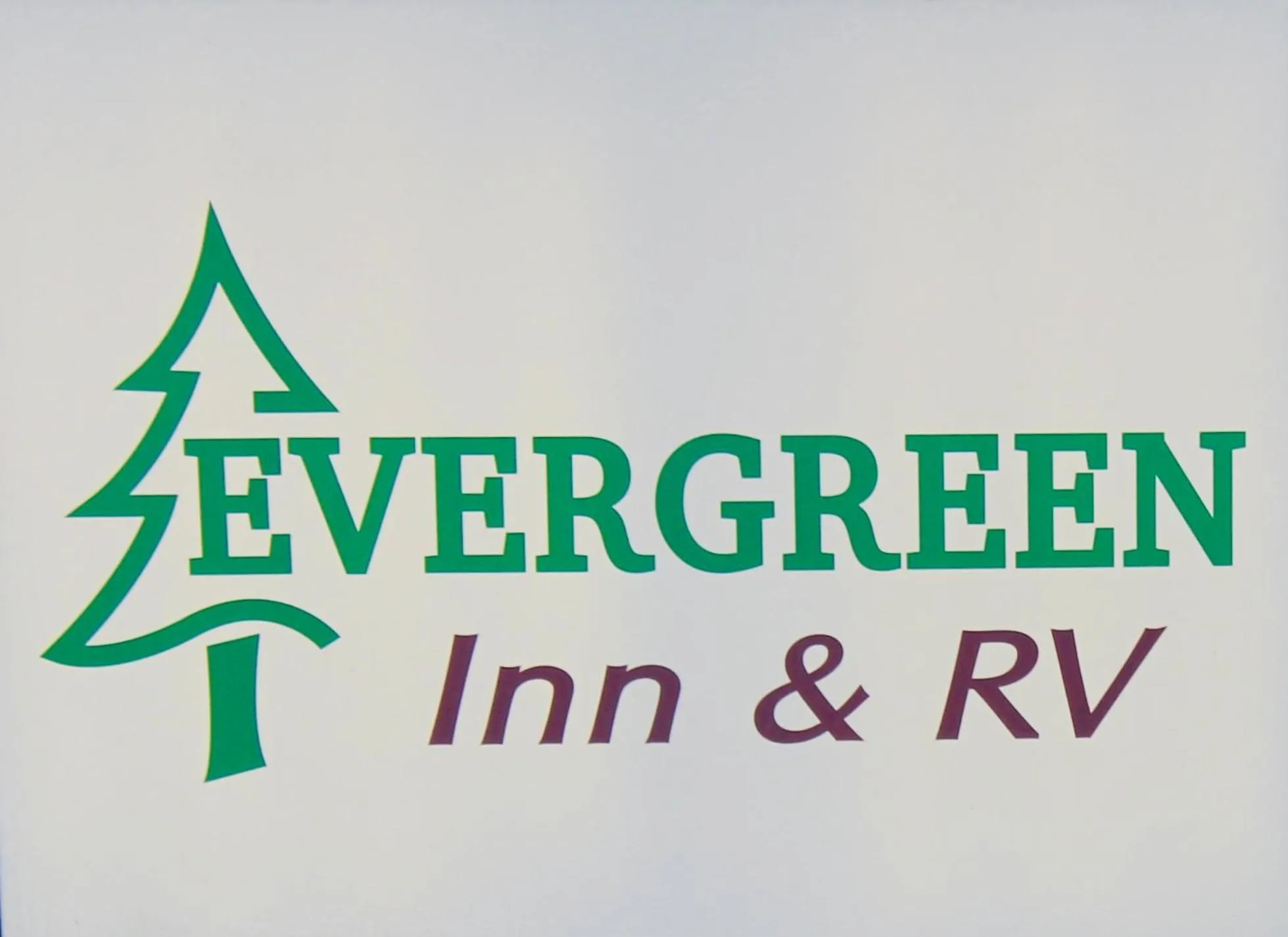 Logo/Certificate/Sign in Evergreen Inn and R.V.