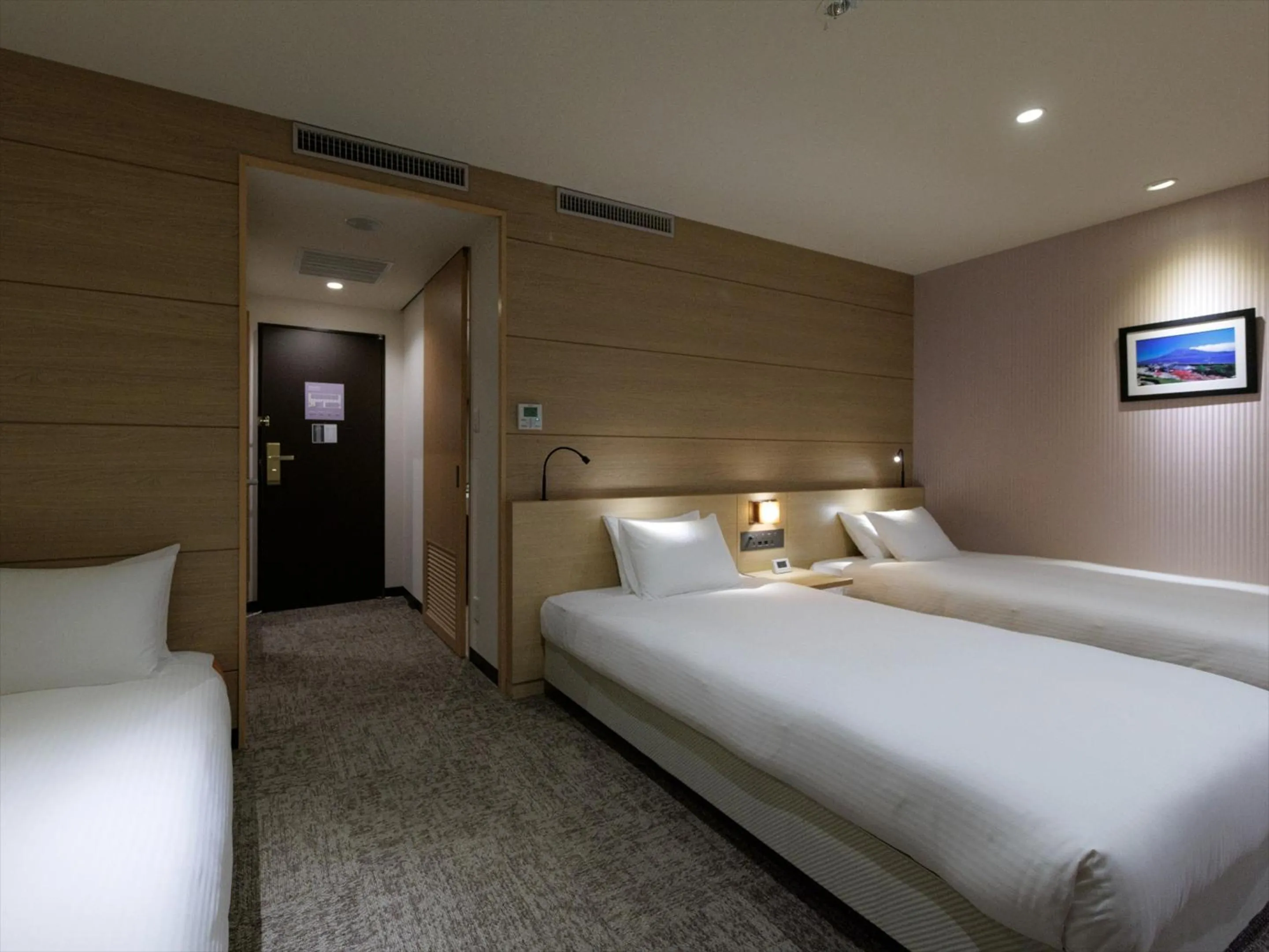 Photo of the whole room, Bed in JR Kyushu Hotel Kagoshima
