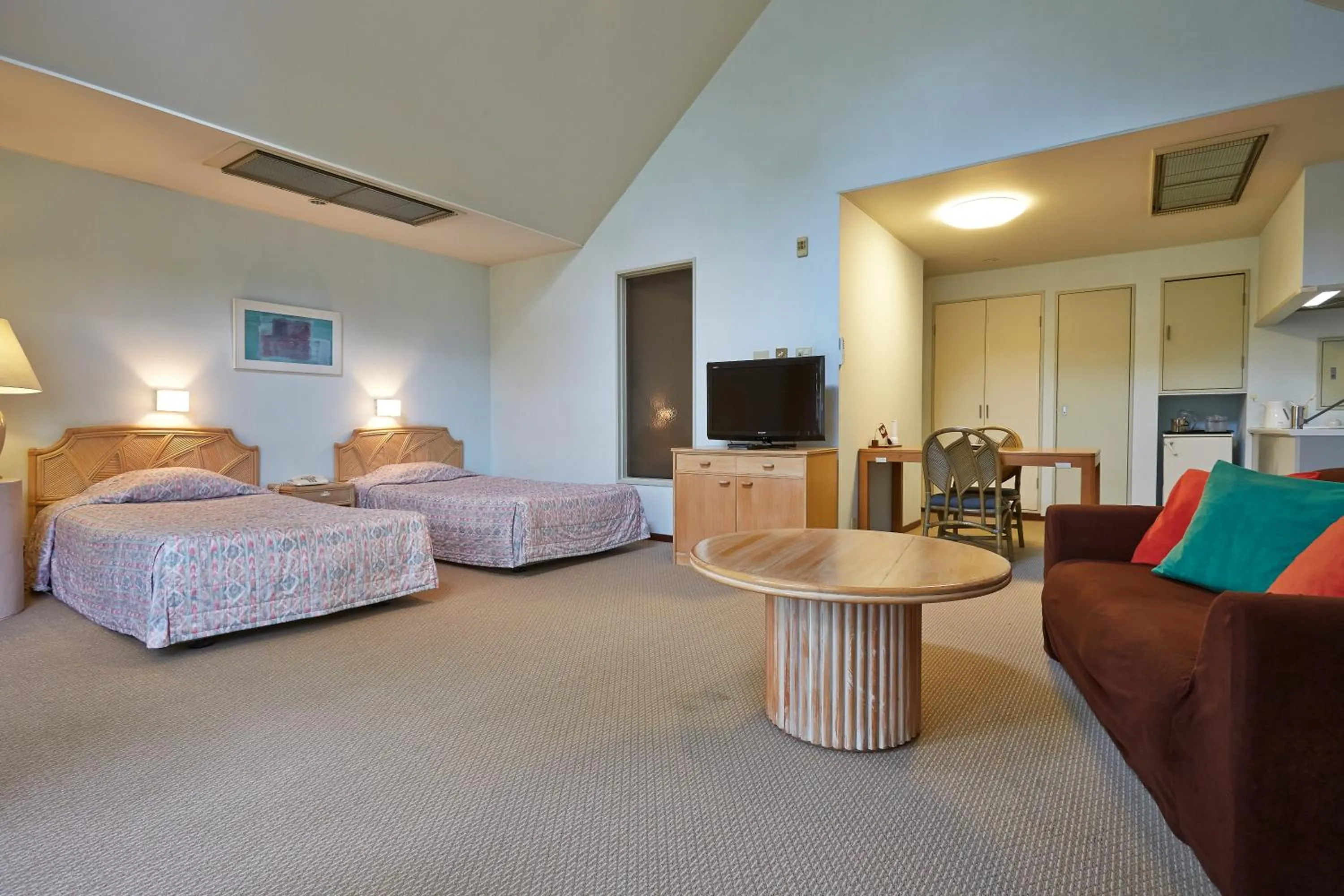 Living room, Bed in Fuji Premium Resort