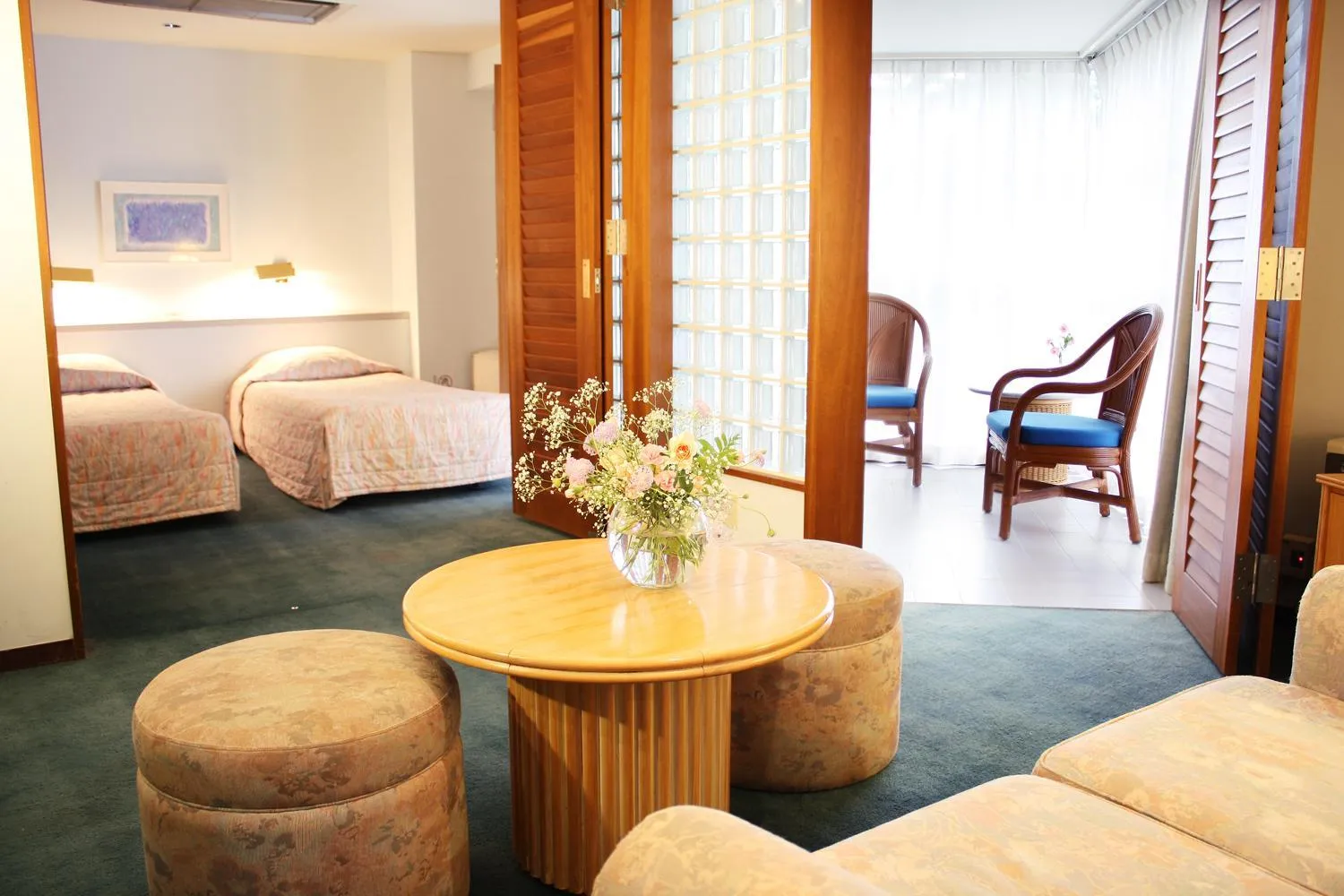 Living room, Bed in Fuji Premium Resort