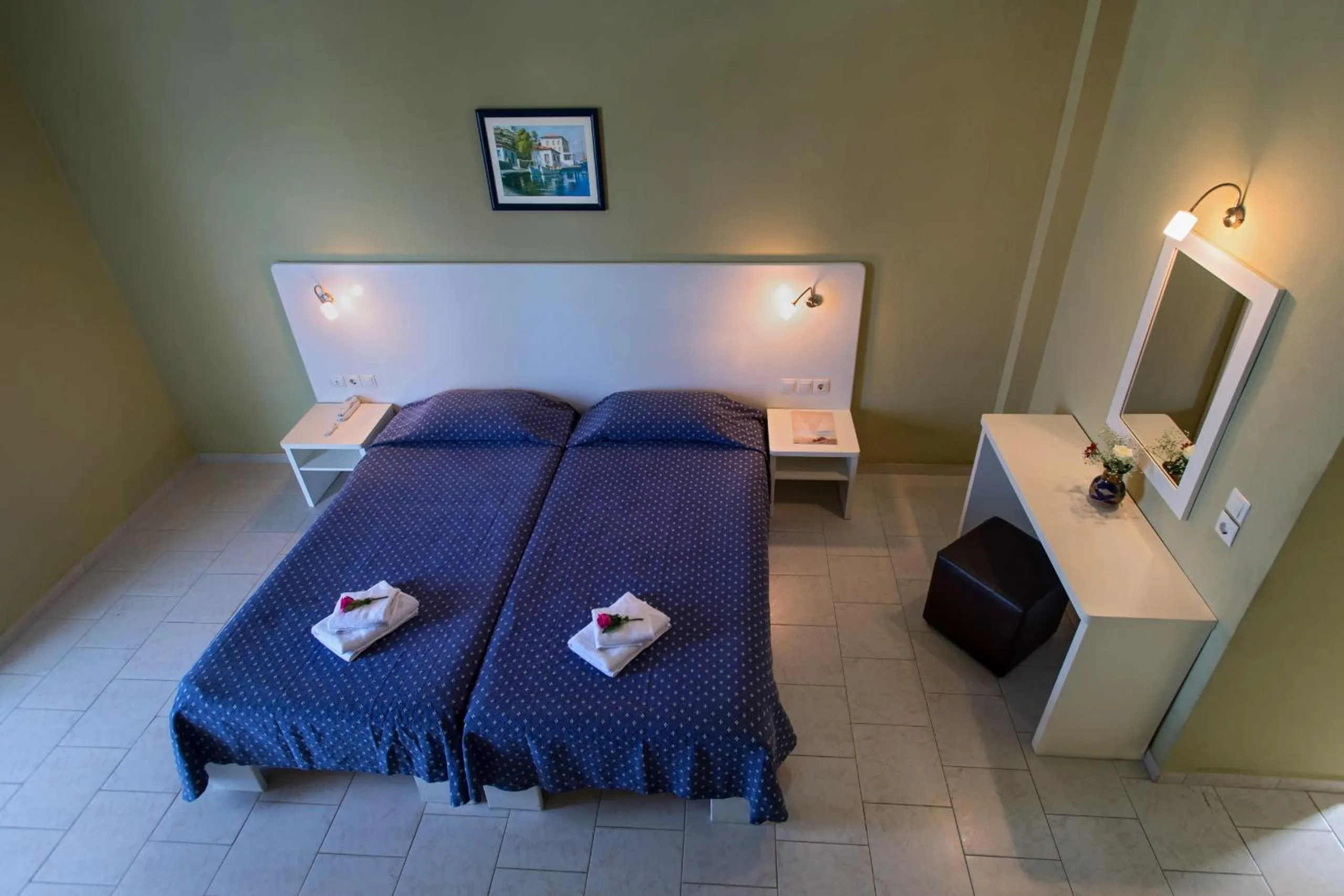 Bedroom, Bed in Panorama Sidari