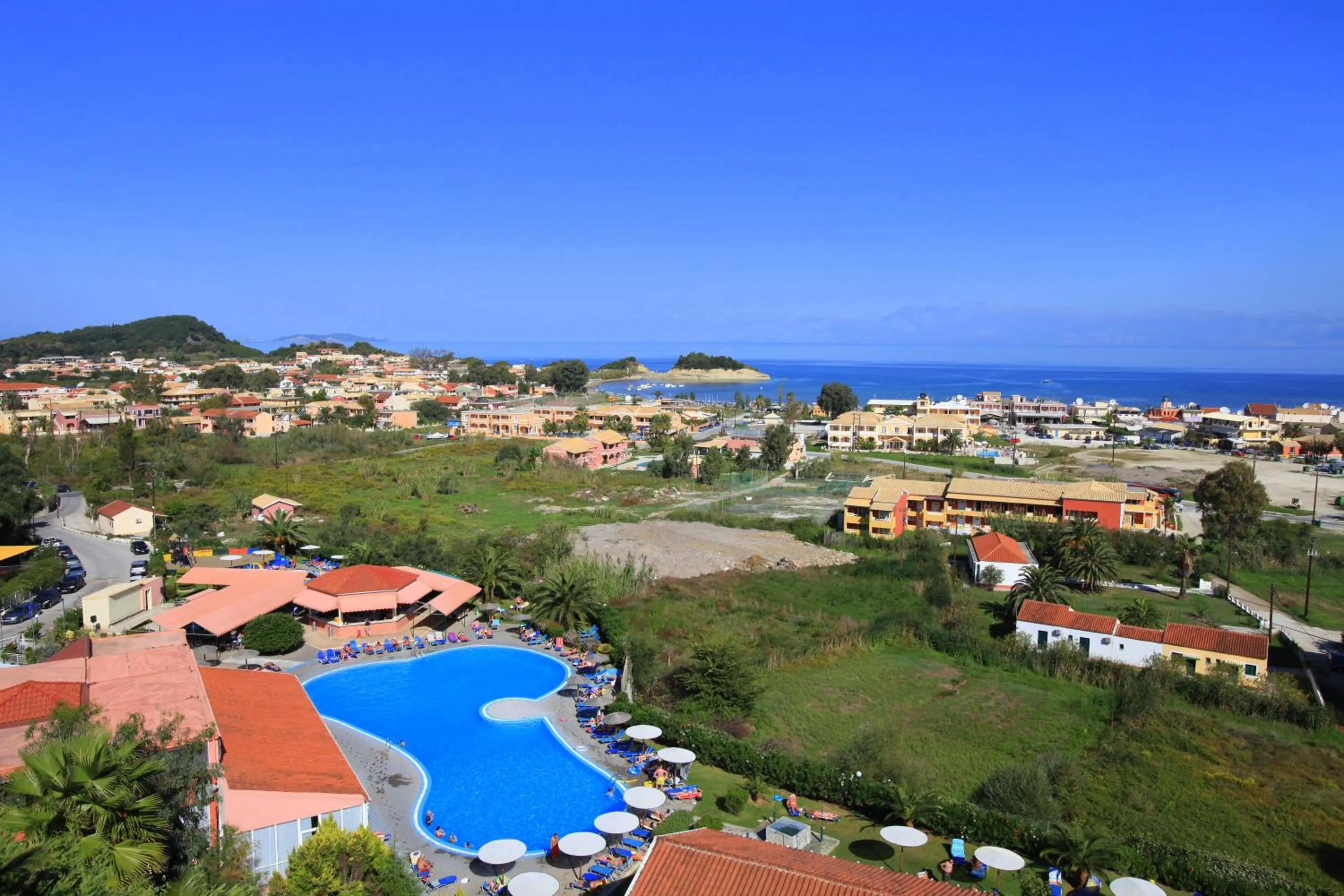 Pool view in Panorama Sidari