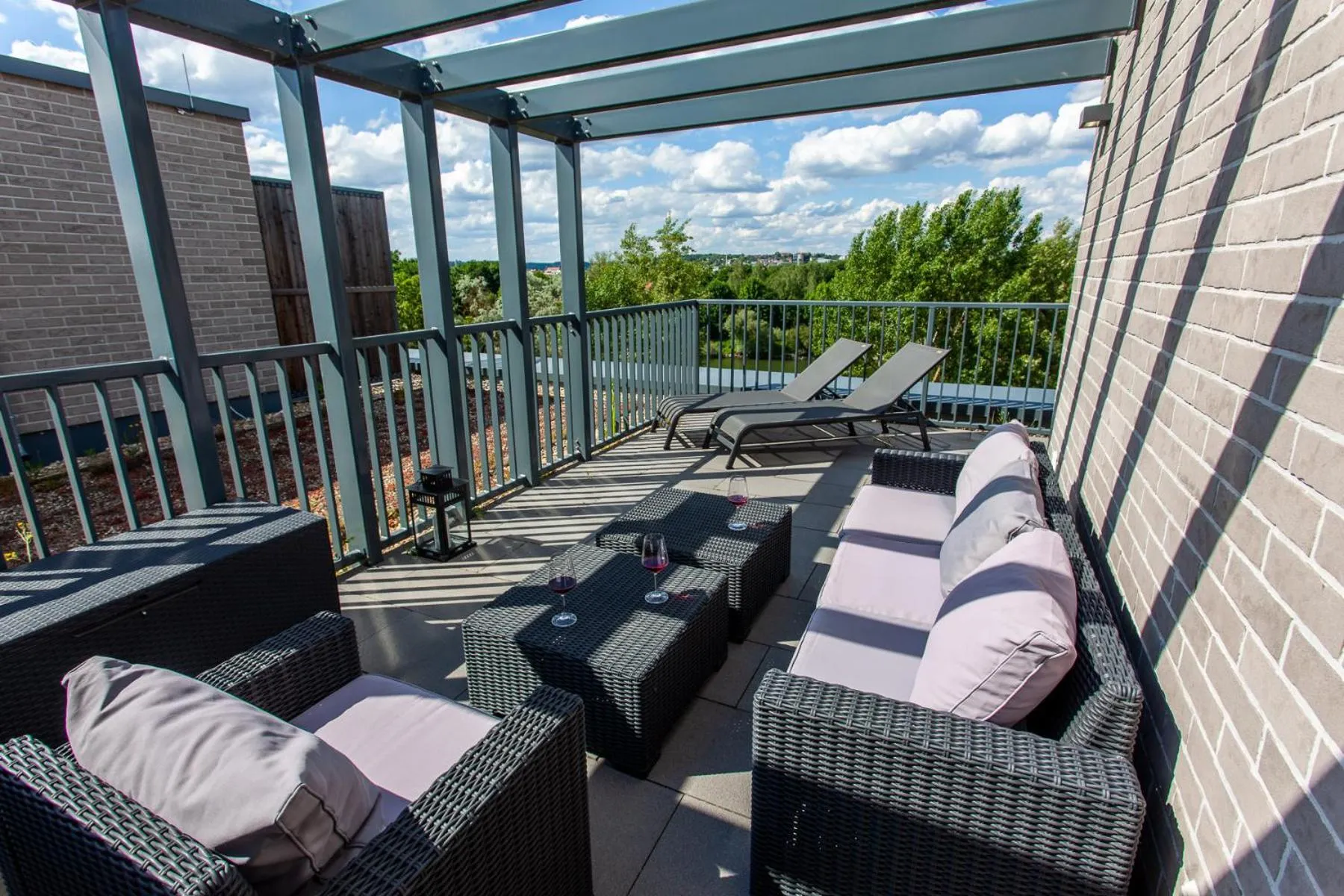 Balcony/Terrace in Marina Apartments Regensburg