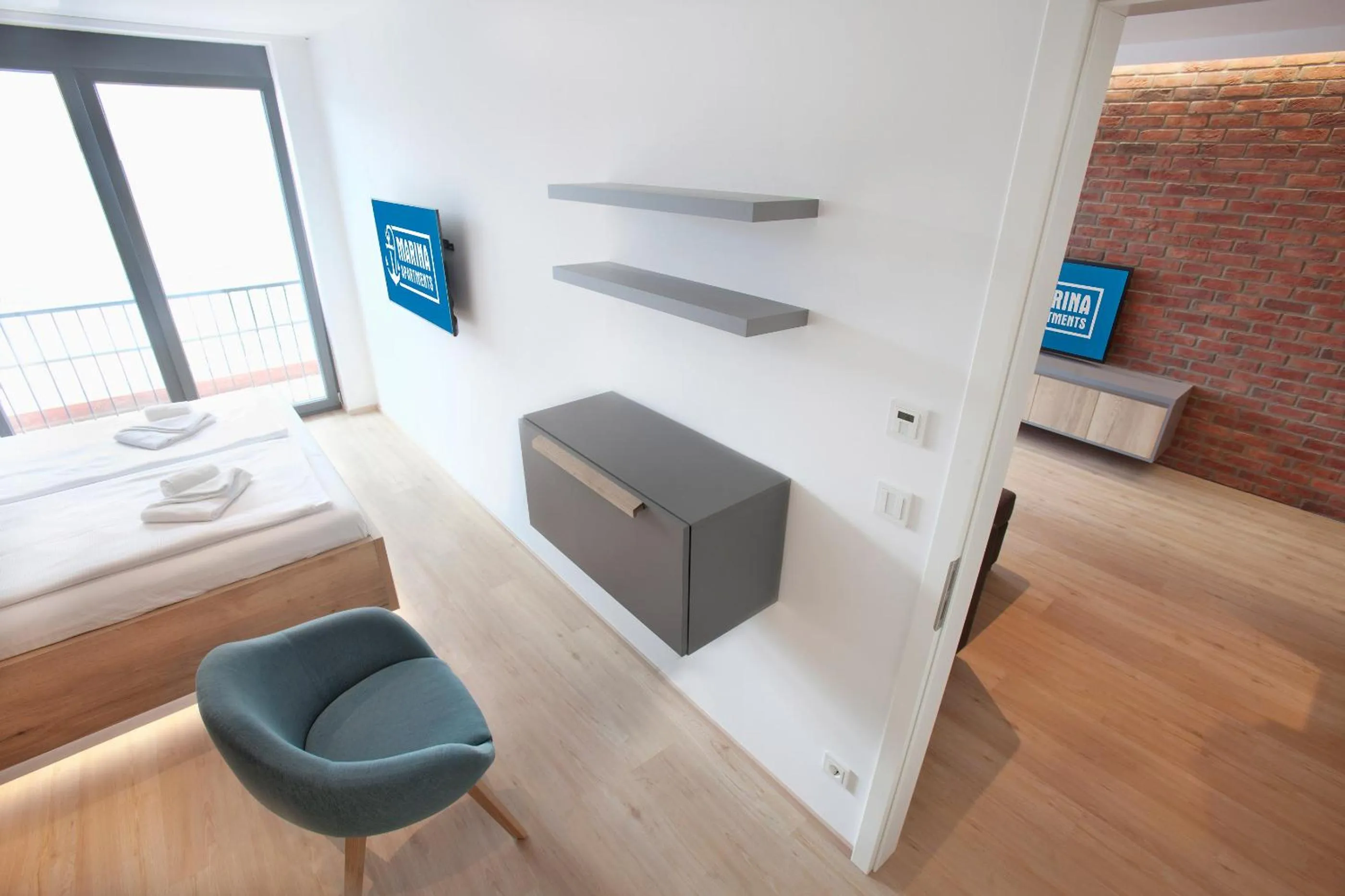 Bedroom in Marina Apartments Regensburg