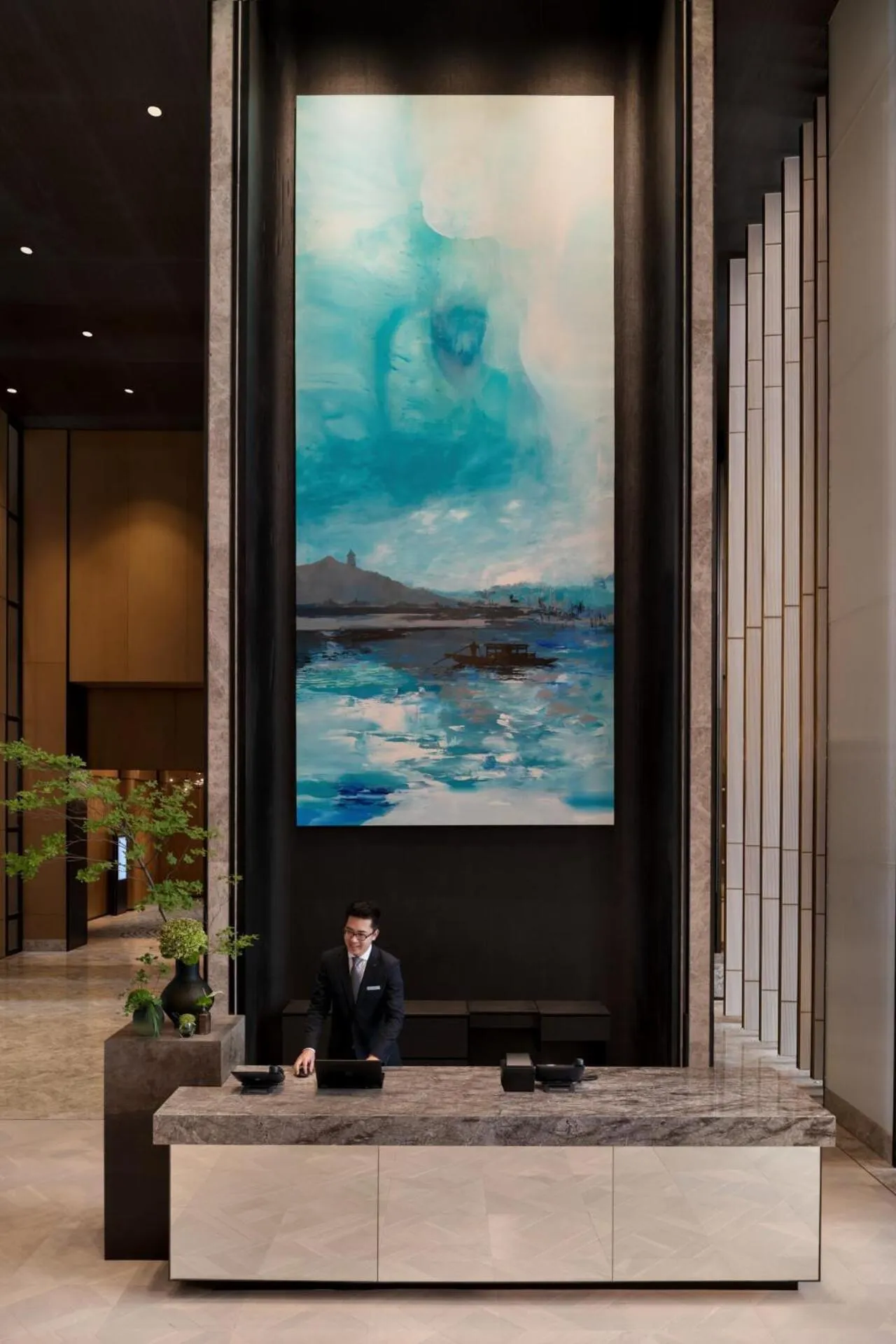 Lobby or reception in Kempinski Hotel Hangzhou