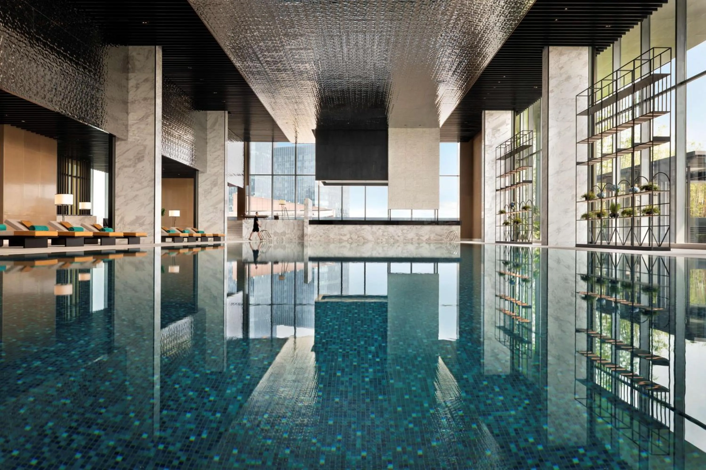 Pool view in Kempinski Hotel Hangzhou