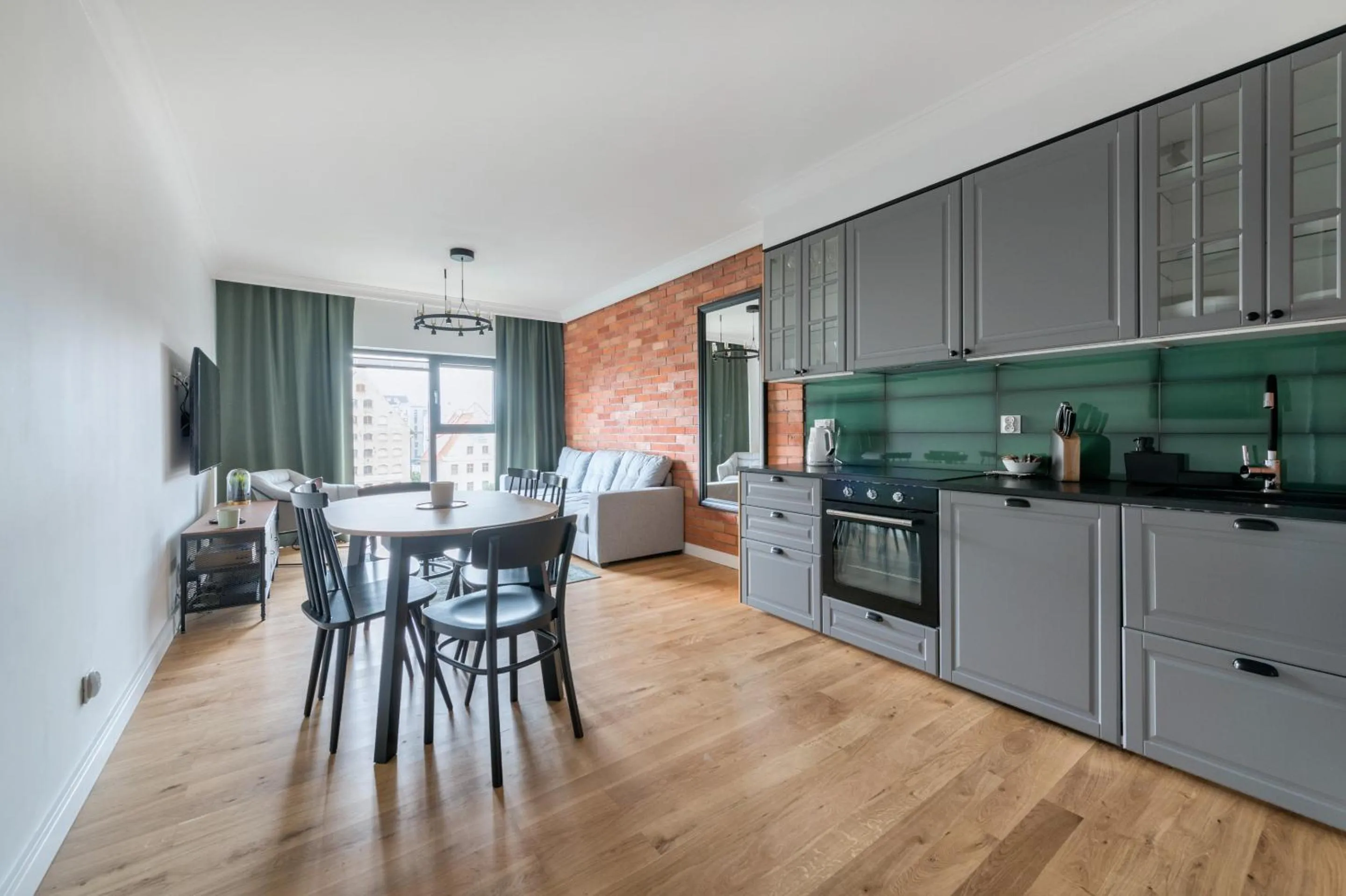 Kitchen or kitchenette in Dom & House - Apartments Winter Residence