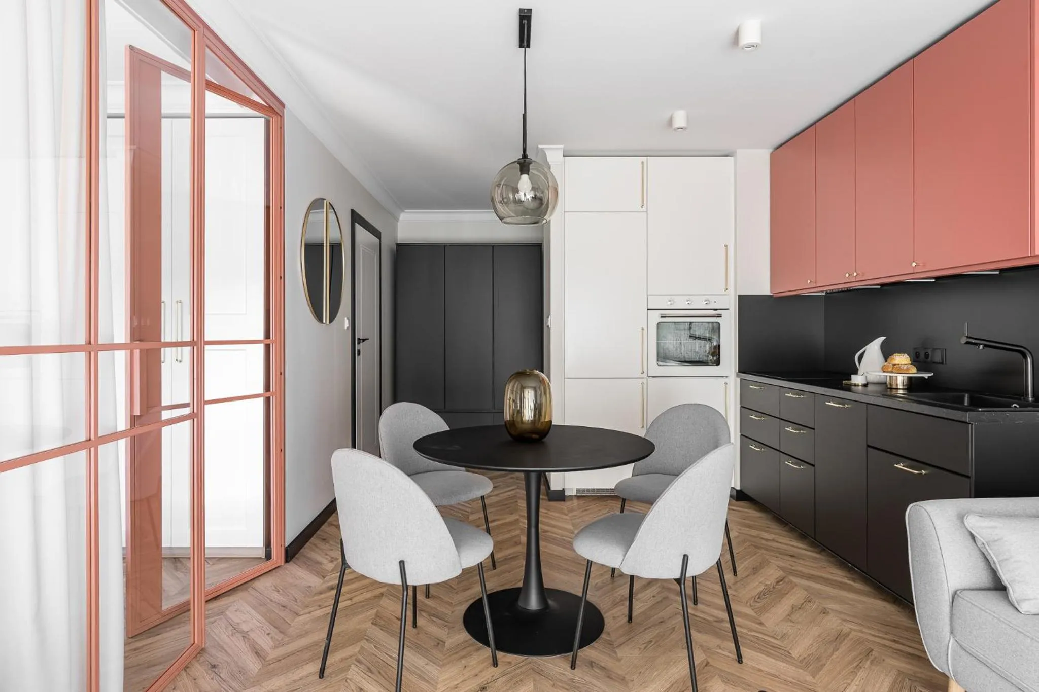 Kitchen or kitchenette in Dom & House - Apartments Winter Residence