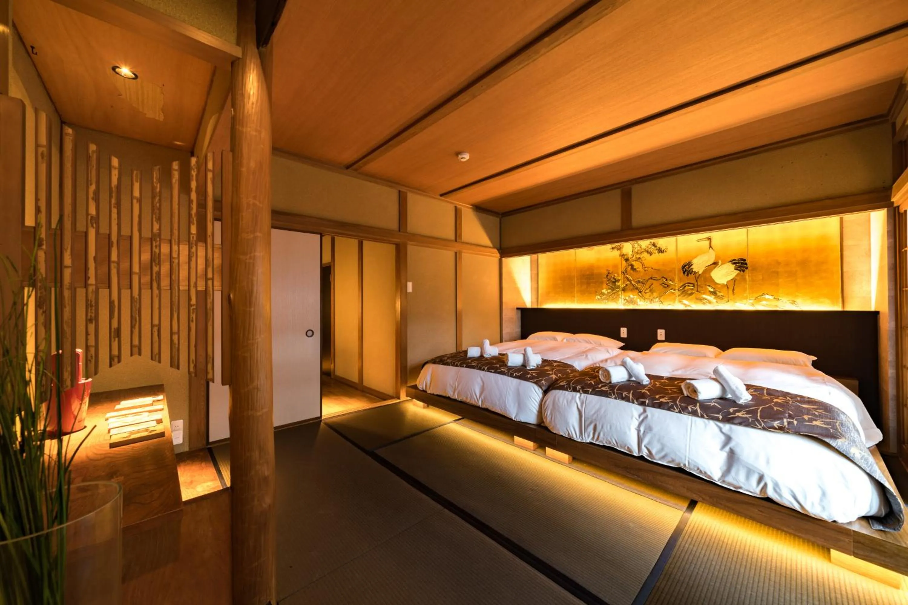 Bed in KONJAKUSO Osaka Tsuruhashi "KAKUJU"