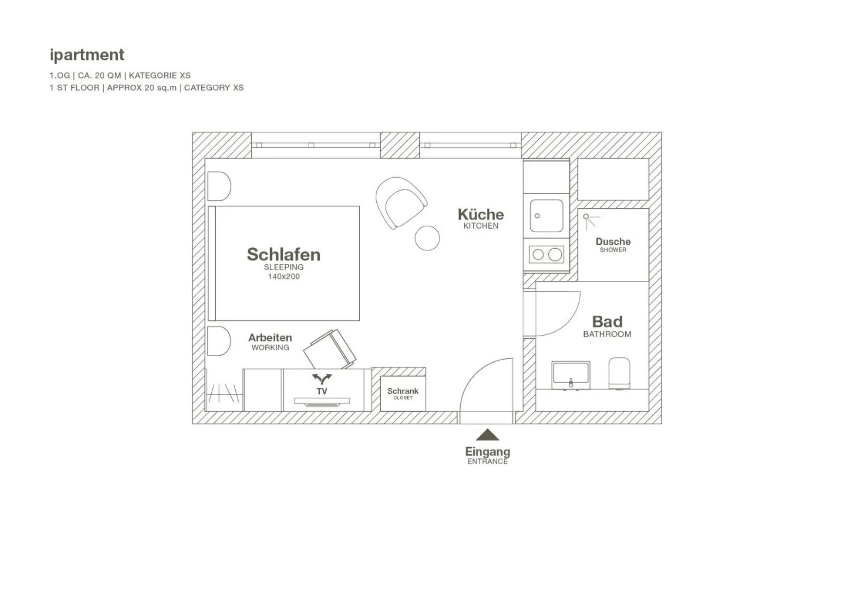 Floor plan in ipartment Wolfsburg
