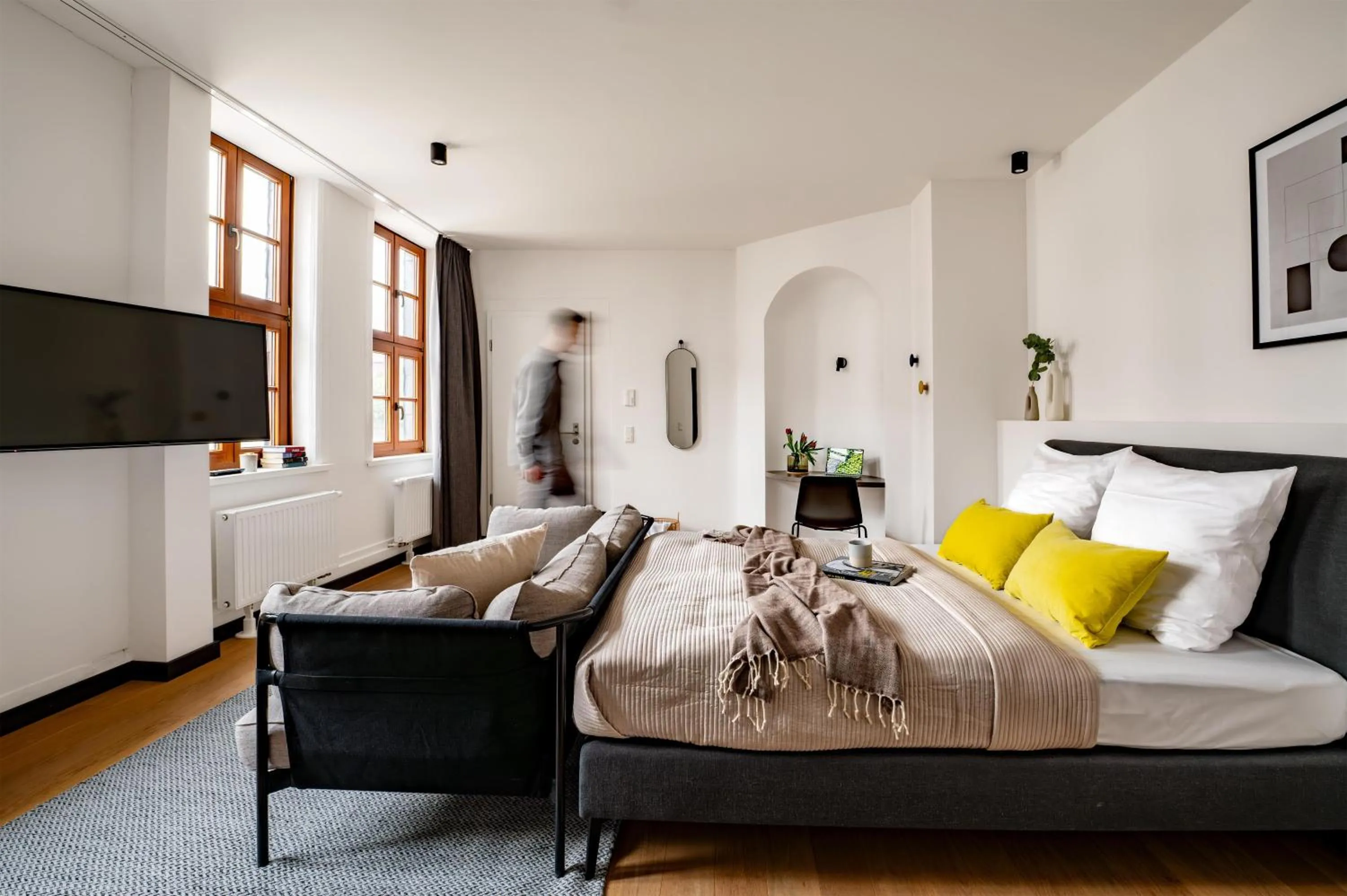 Bedroom, Bed in ipartment Wolfsburg HOME by Best Western