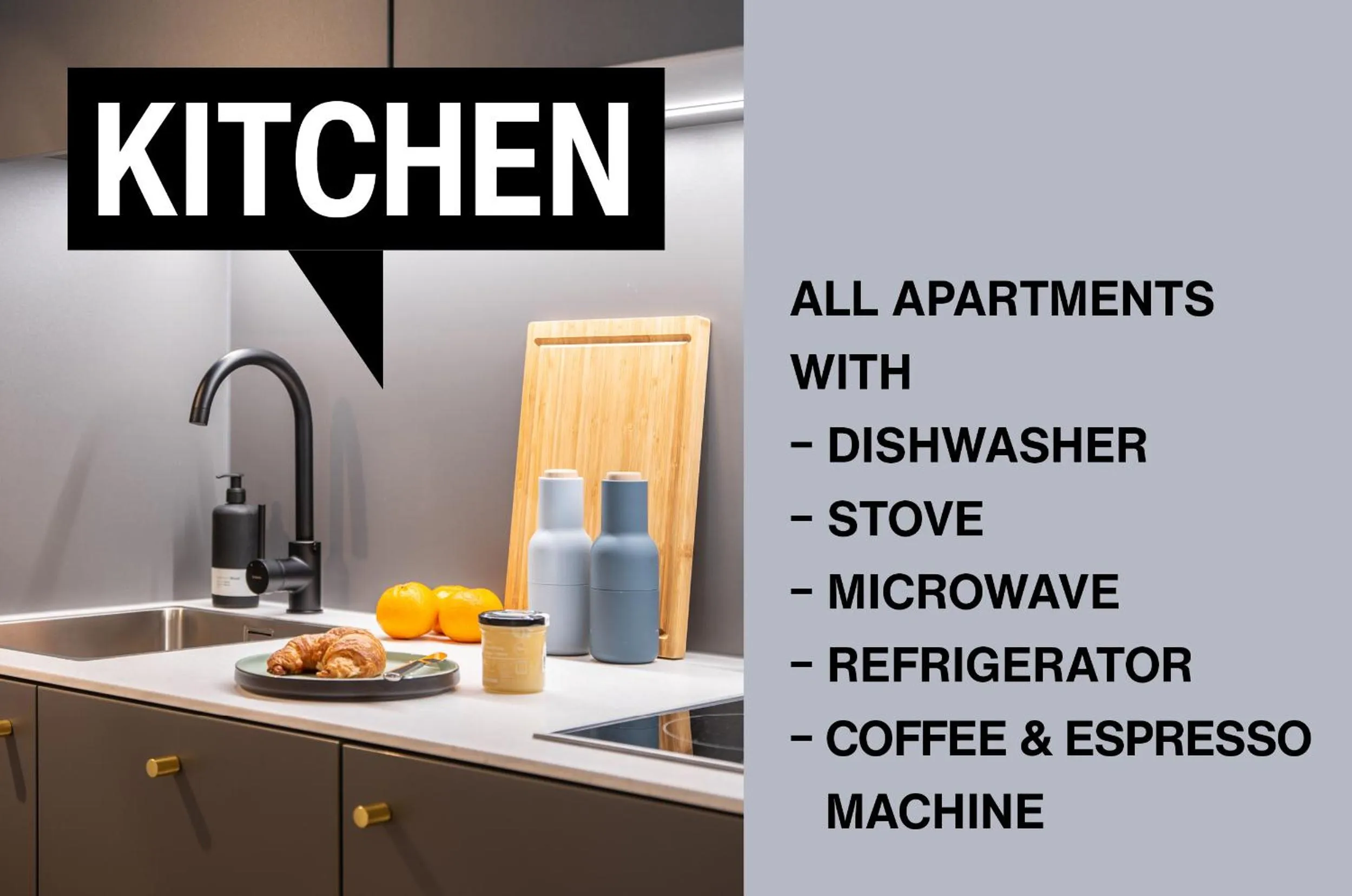 Kitchen or kitchenette in ipartment Wolfsburg