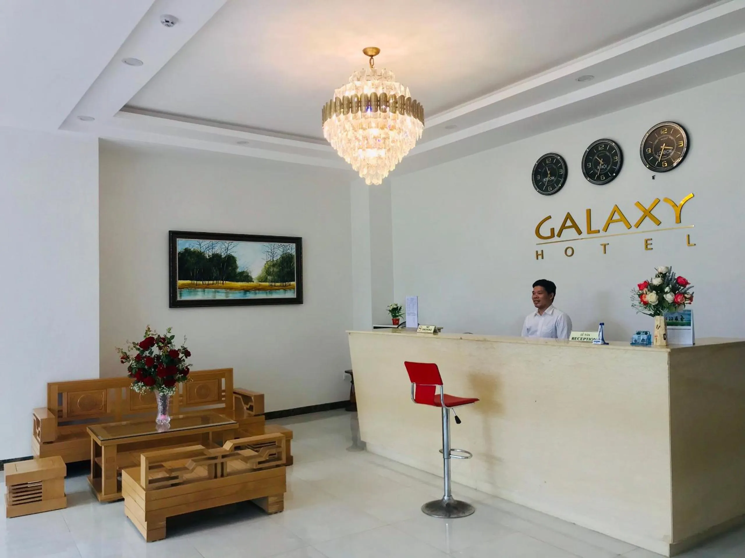 Lobby or reception in Galaxy Hotel