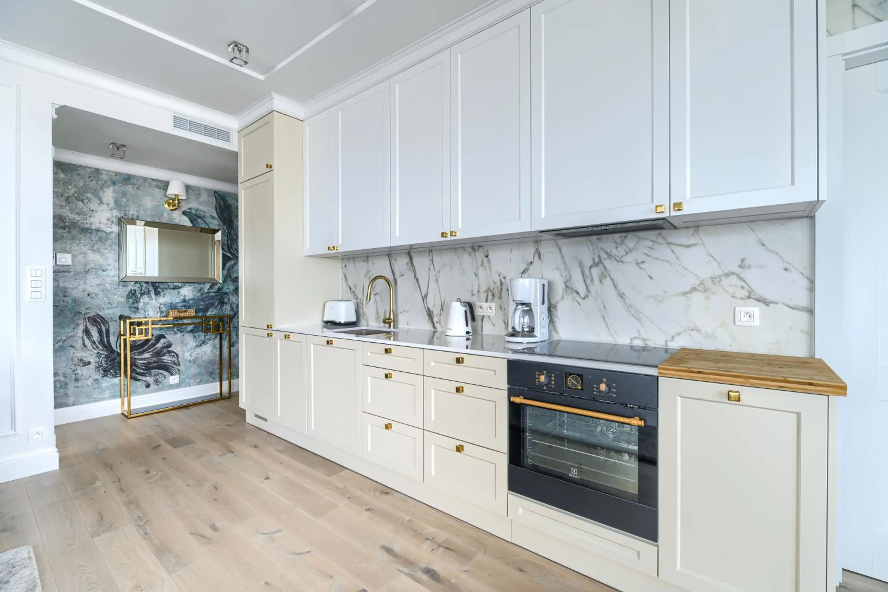 Kitchen or kitchenette in Marina Royale Darłowo - Apartamenty Ultra Mar nad morzem