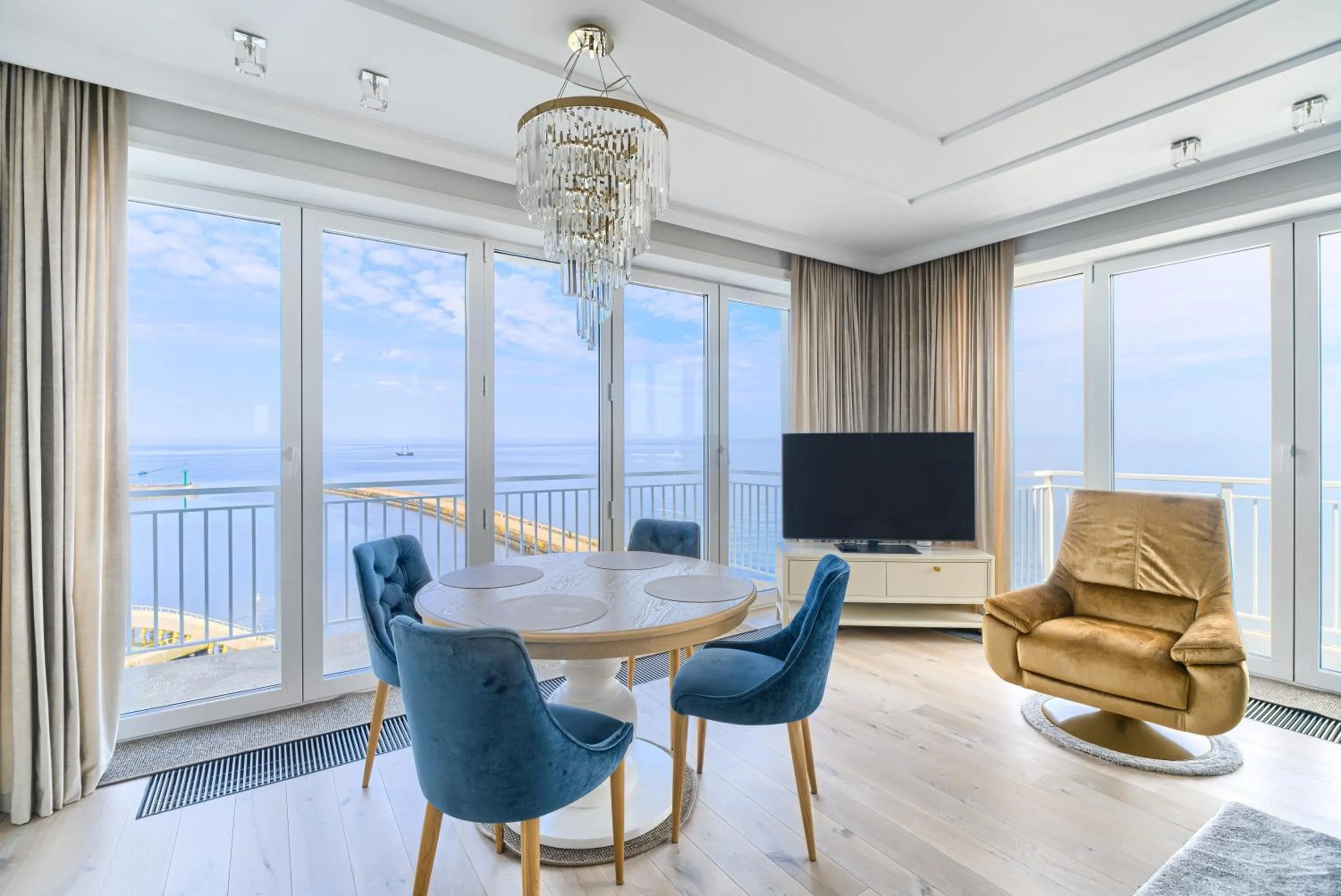 Living room in Marina Royale Darłowo - Apartamenty Ultra Mar nad morzem