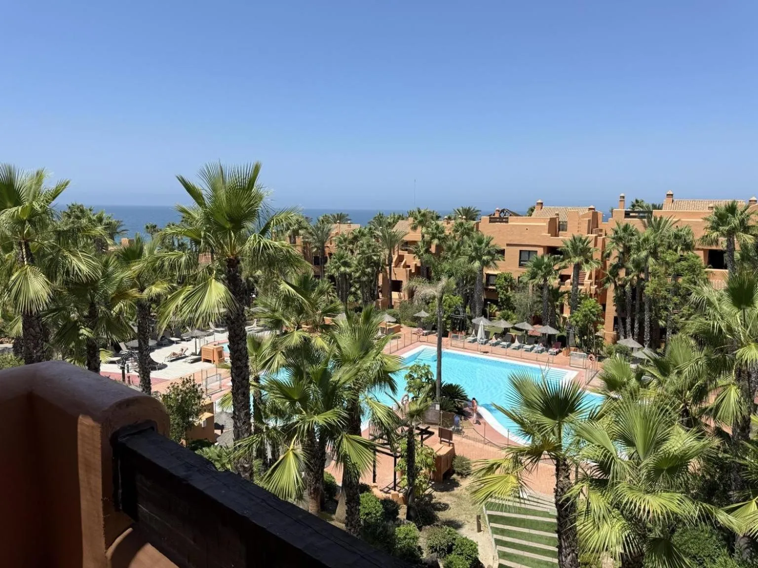 Pool view in Aparthotel Novo Resort