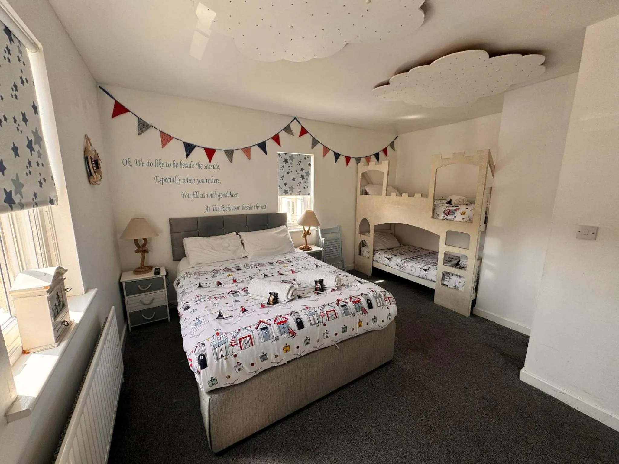 Bed in The Jubilee Hotel East - with NEWLY REFURBISHED SPA FACILITIES - GAMESPIT - AND SMOKEHOUSE