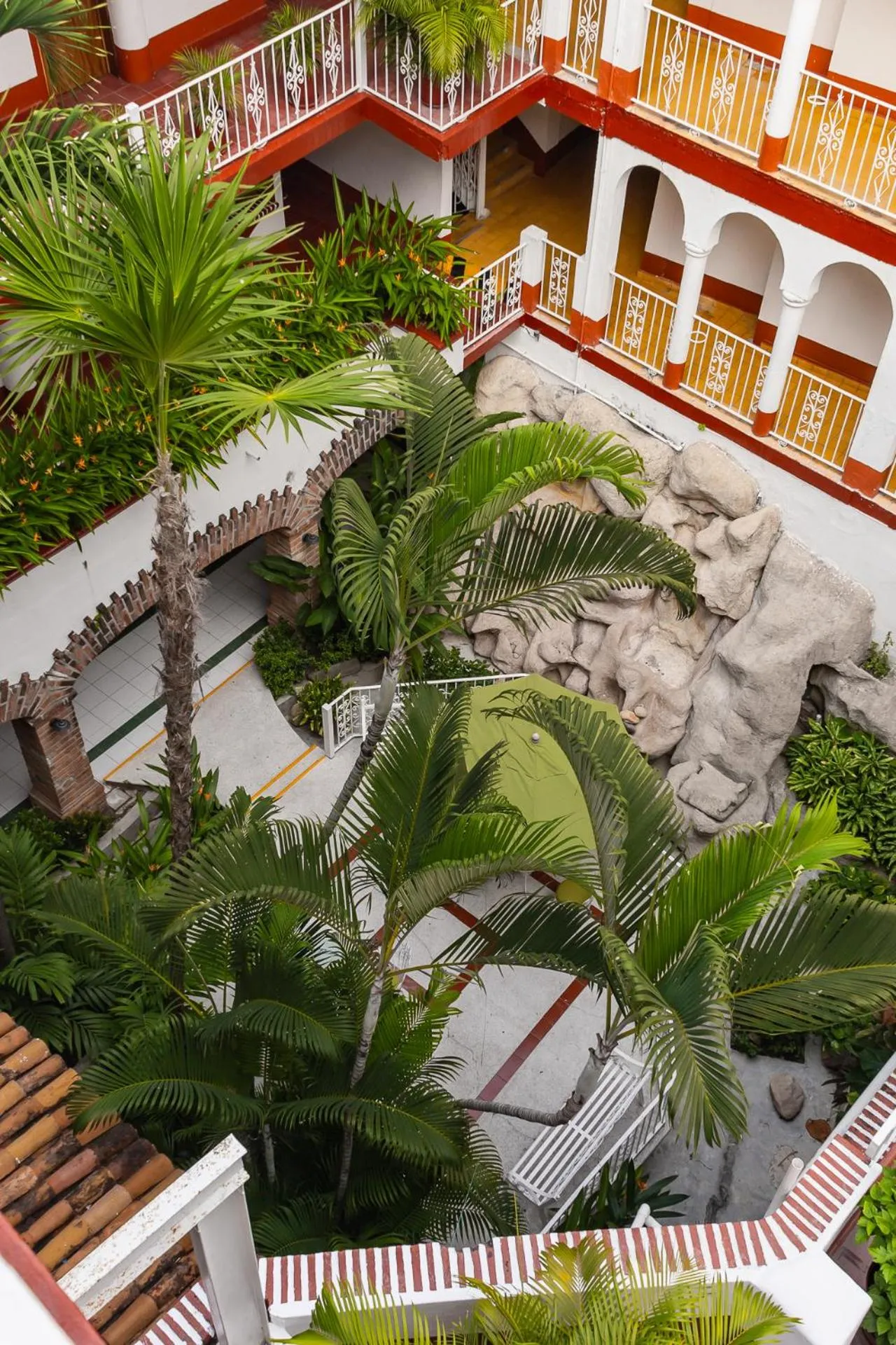 Garden view in Hotel Encino Malecón Centro Puerto Vallarta