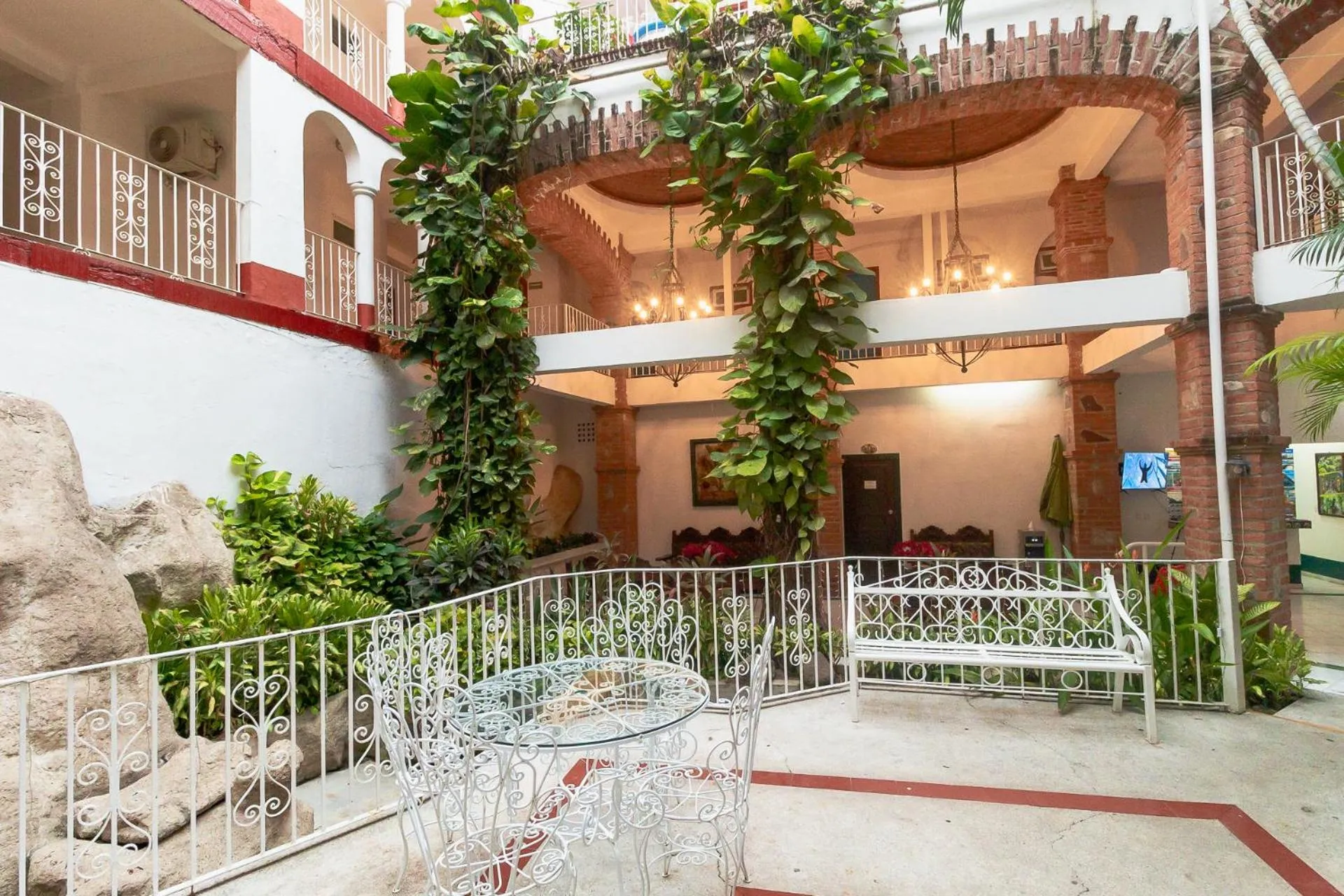 Garden view in Hotel Encino Malecón Centro Puerto Vallarta