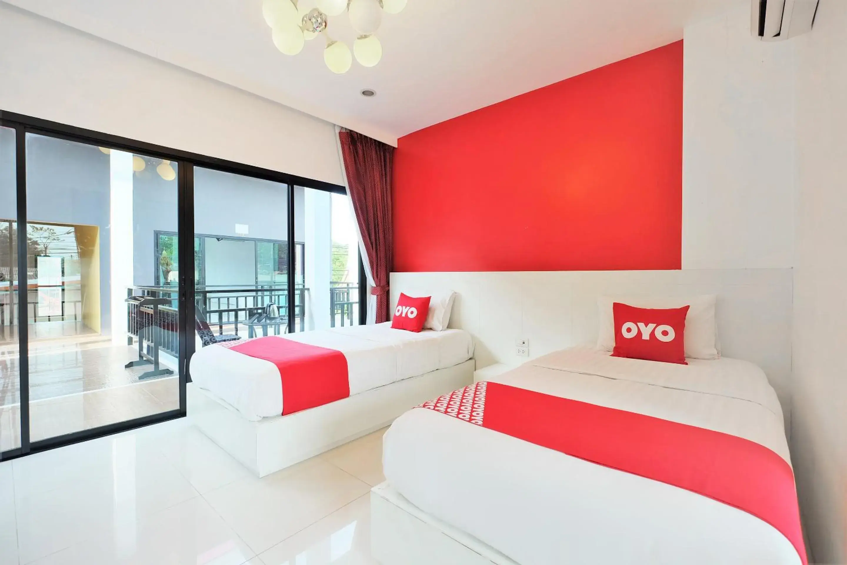 Twin Room with Pool View in Tina Boutique Resort Twin Room with Pool View in Tina Boutique Resort