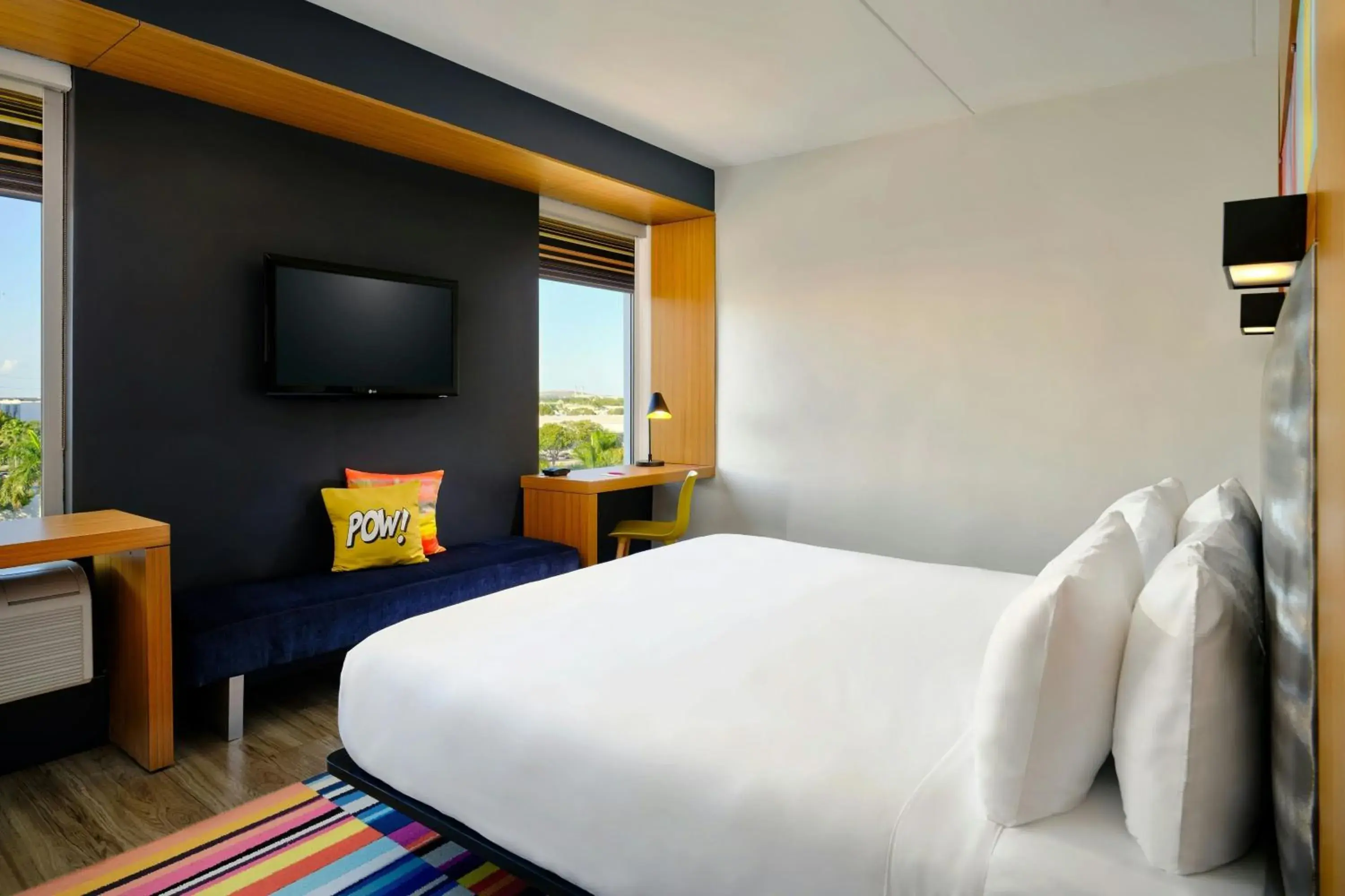 King Room with Roll-in Shower - Mobility Accessible in Aloft Miami Doral King Room with Roll-in Shower - Mobility Accessible in Aloft Miami Doral