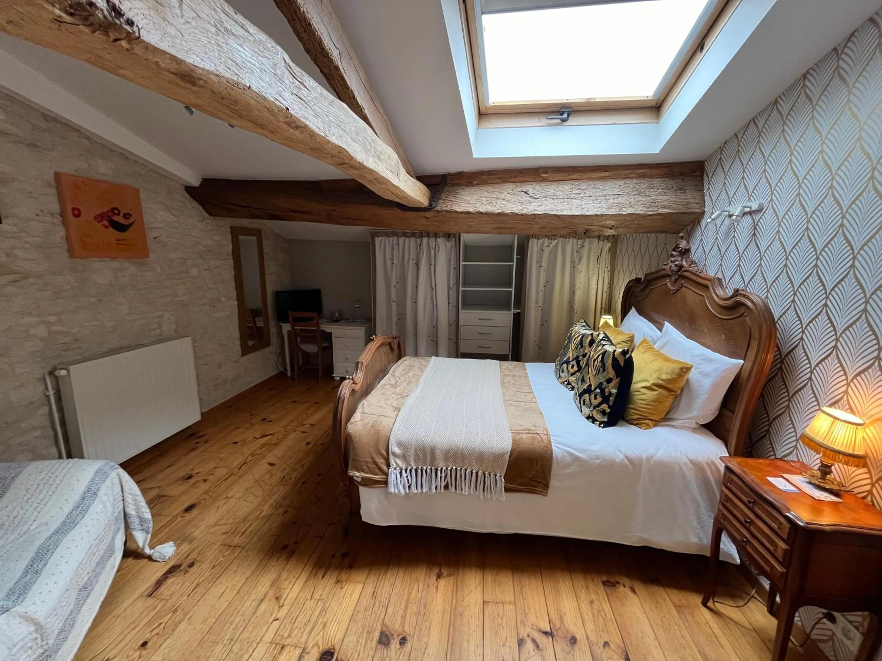 Bed in Les Bruyeres Chambres dhotes et Gite