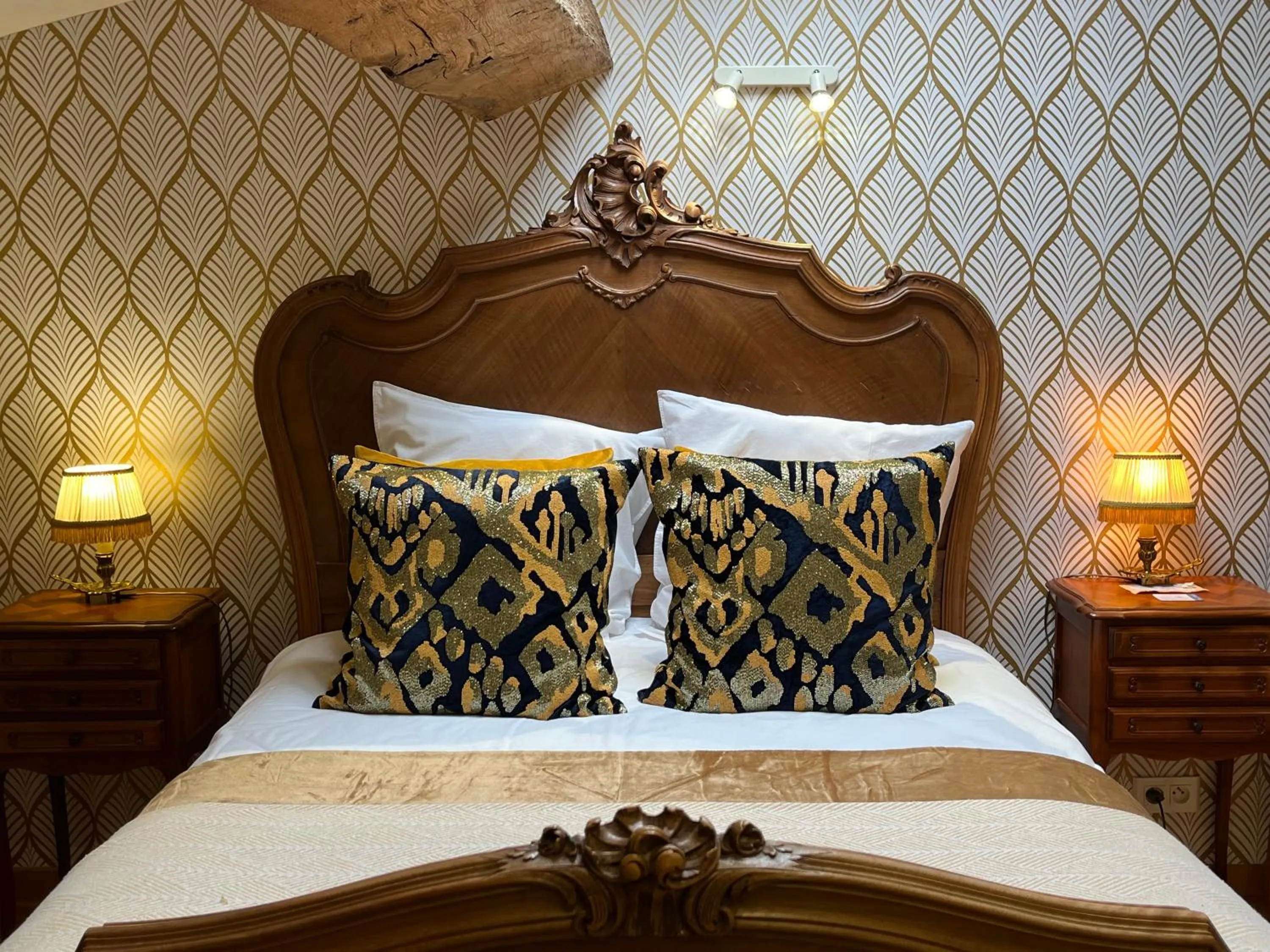 Bed in Les Bruyeres Chambres dhotes et Gite