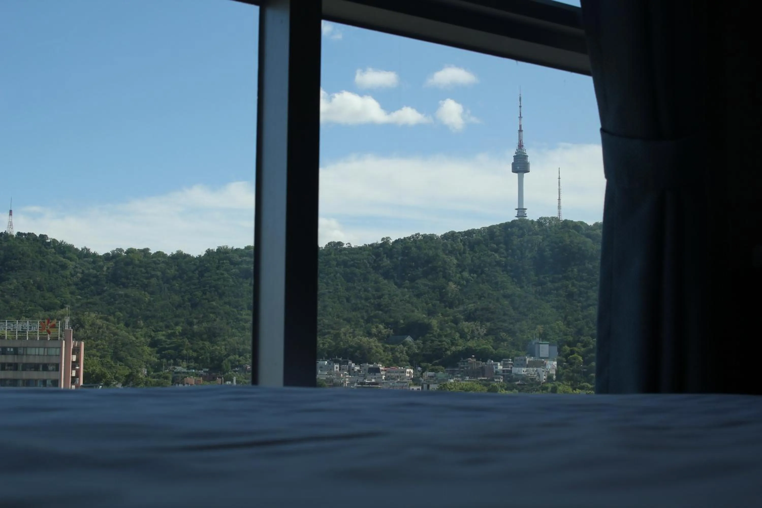 Mountain view in Myeongdong Merlin Hotel