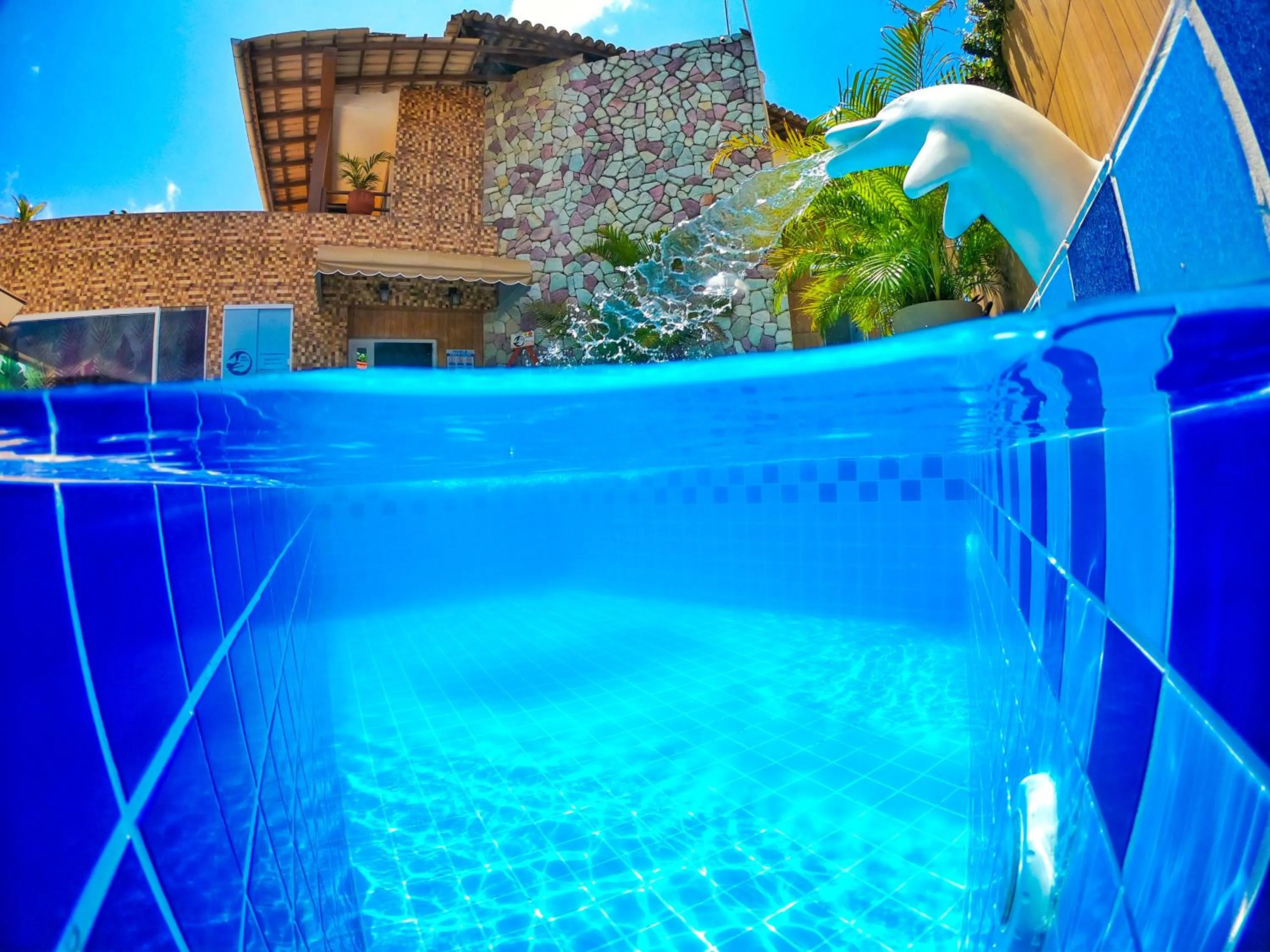 Pool view in Pousada Sereia do Porto