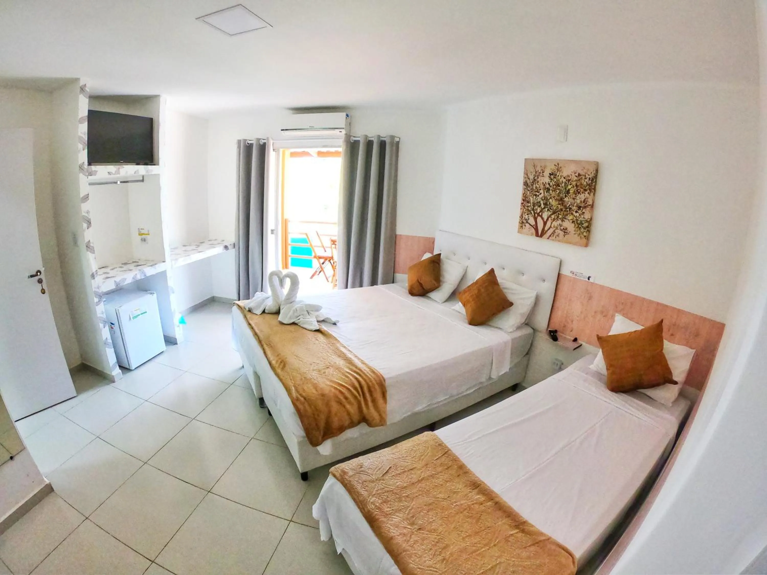 Bed in Pousada Sereia do Porto