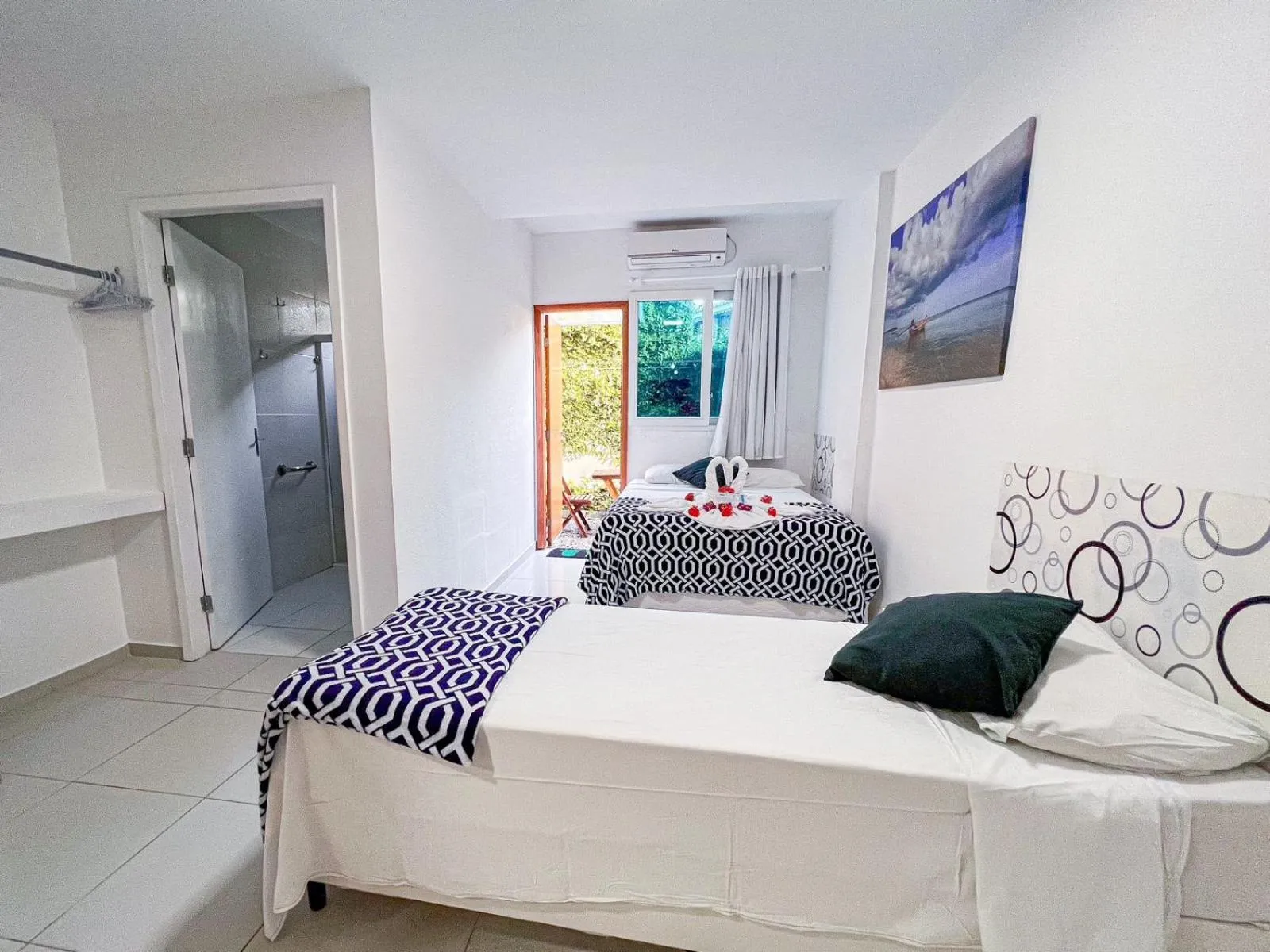 Patio, Bed in Pousada Sereia do Porto