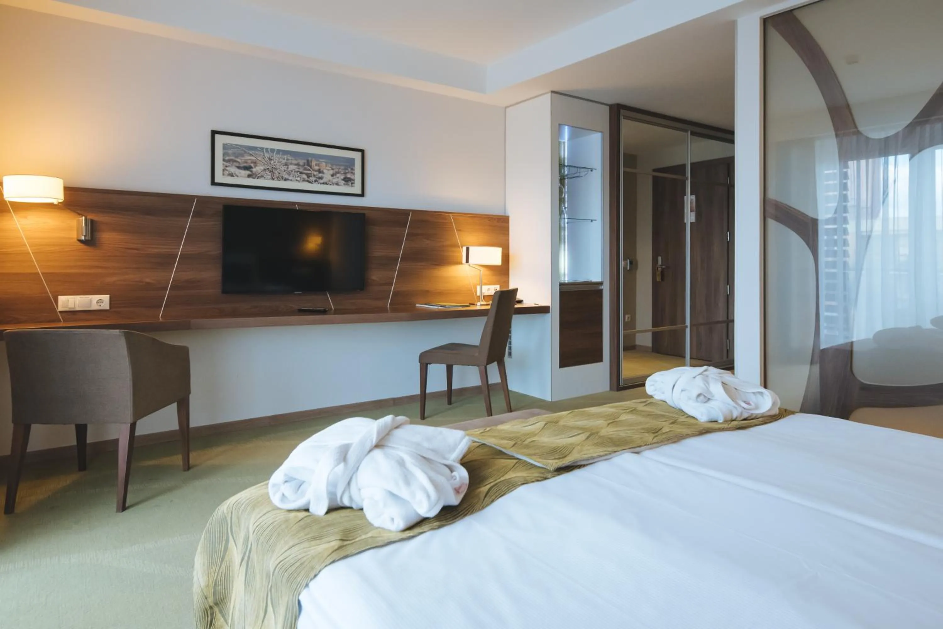 Photo of the whole room, Bed in Imola Hotel Platán