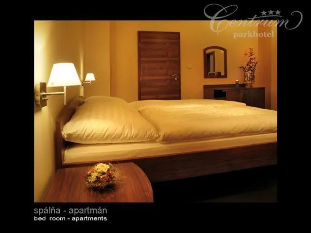 Text overlay, Bed in Parkhotel Centrum