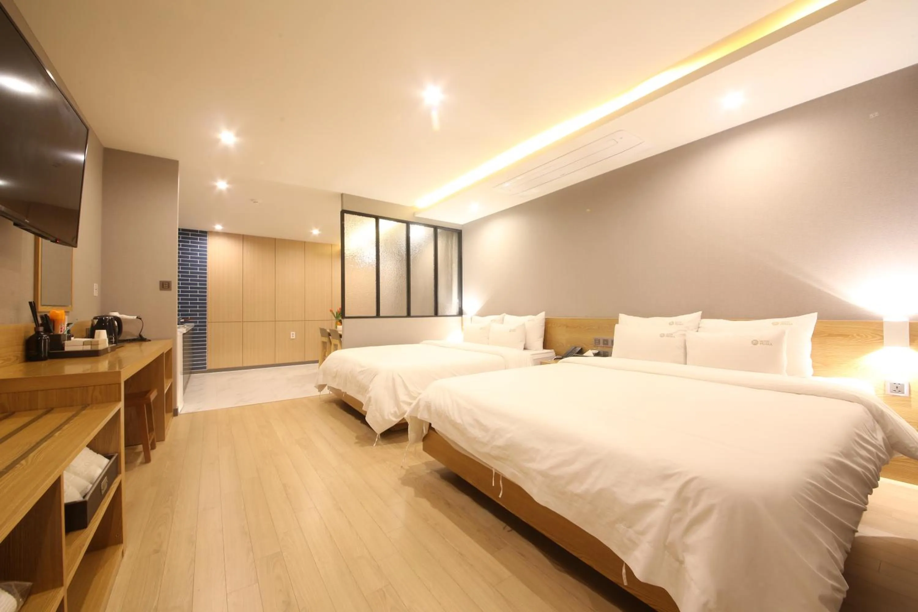 Bed in Hotel Prima Busan