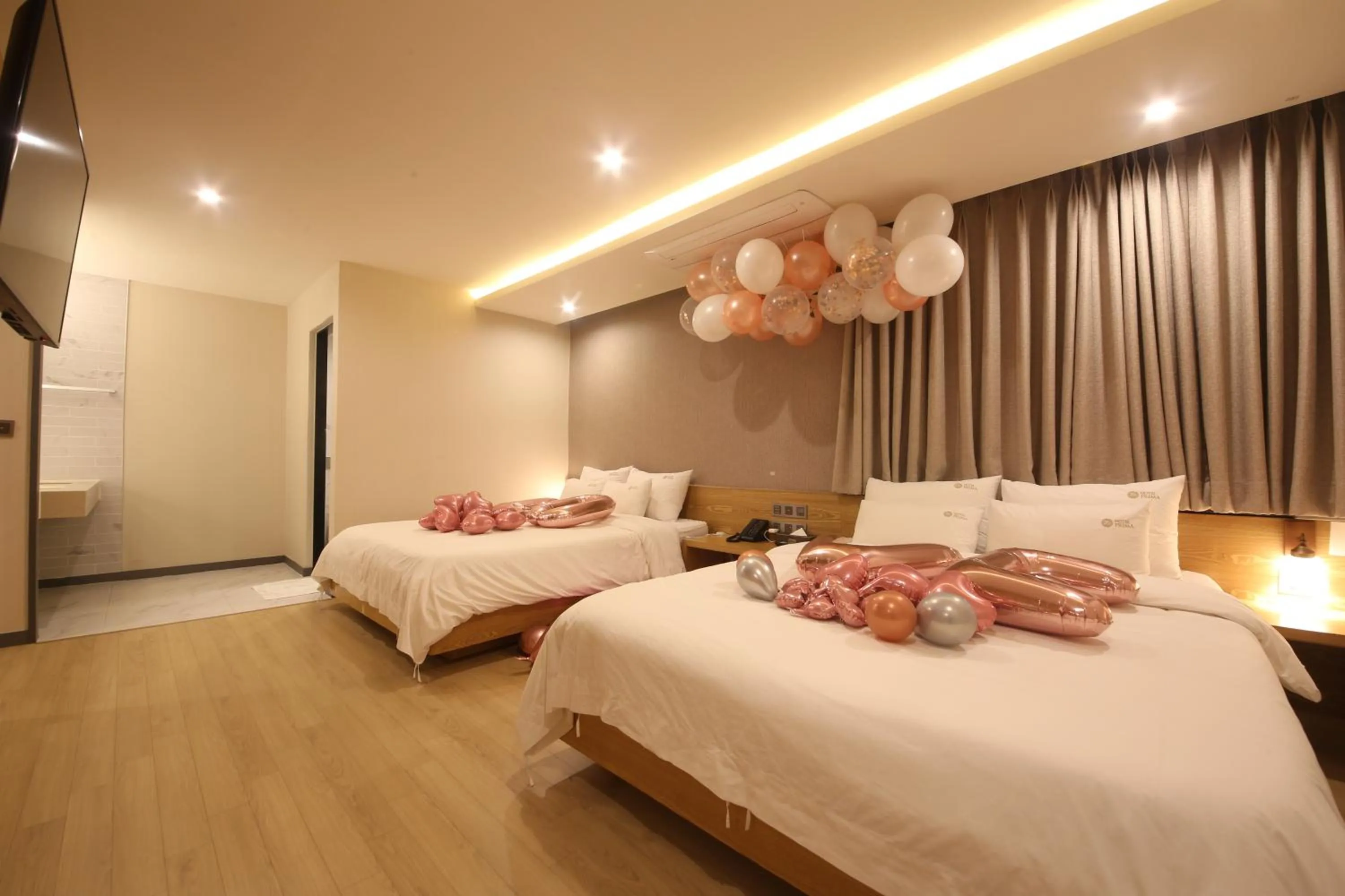 Bed in Hotel Prima Busan