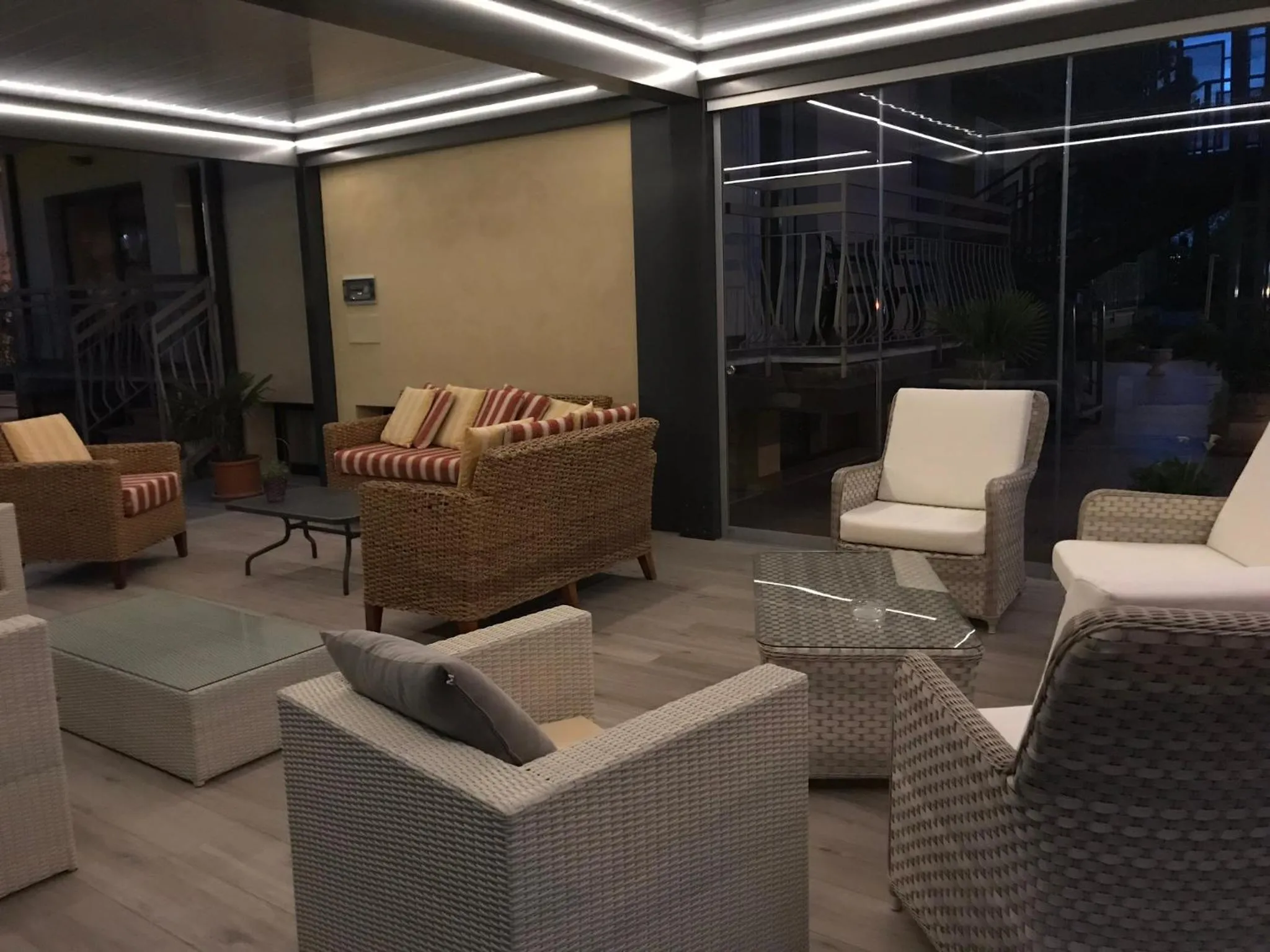 Patio in Hotel Villa Rosa