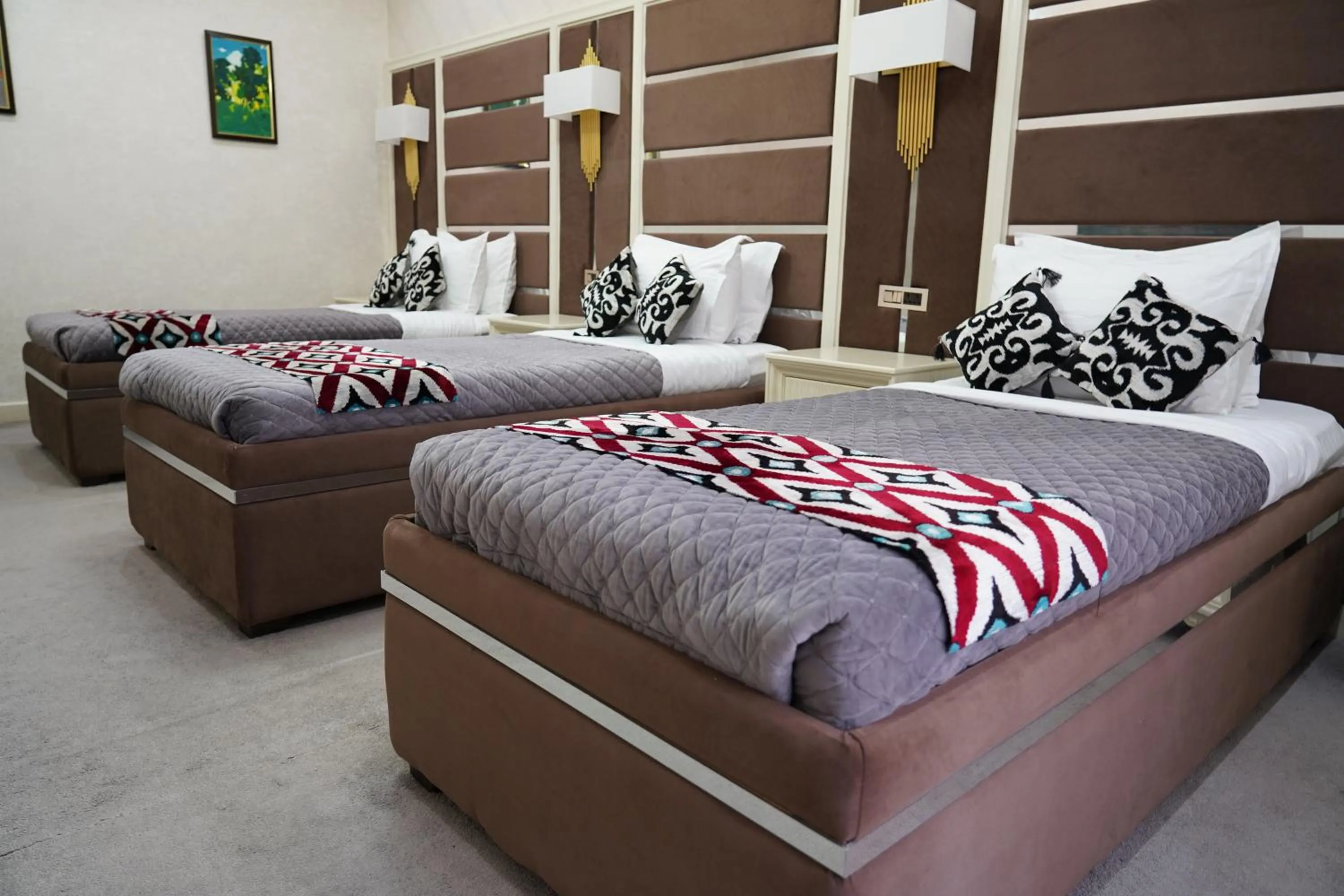 Bed in Shaxzoda Elite Hotel