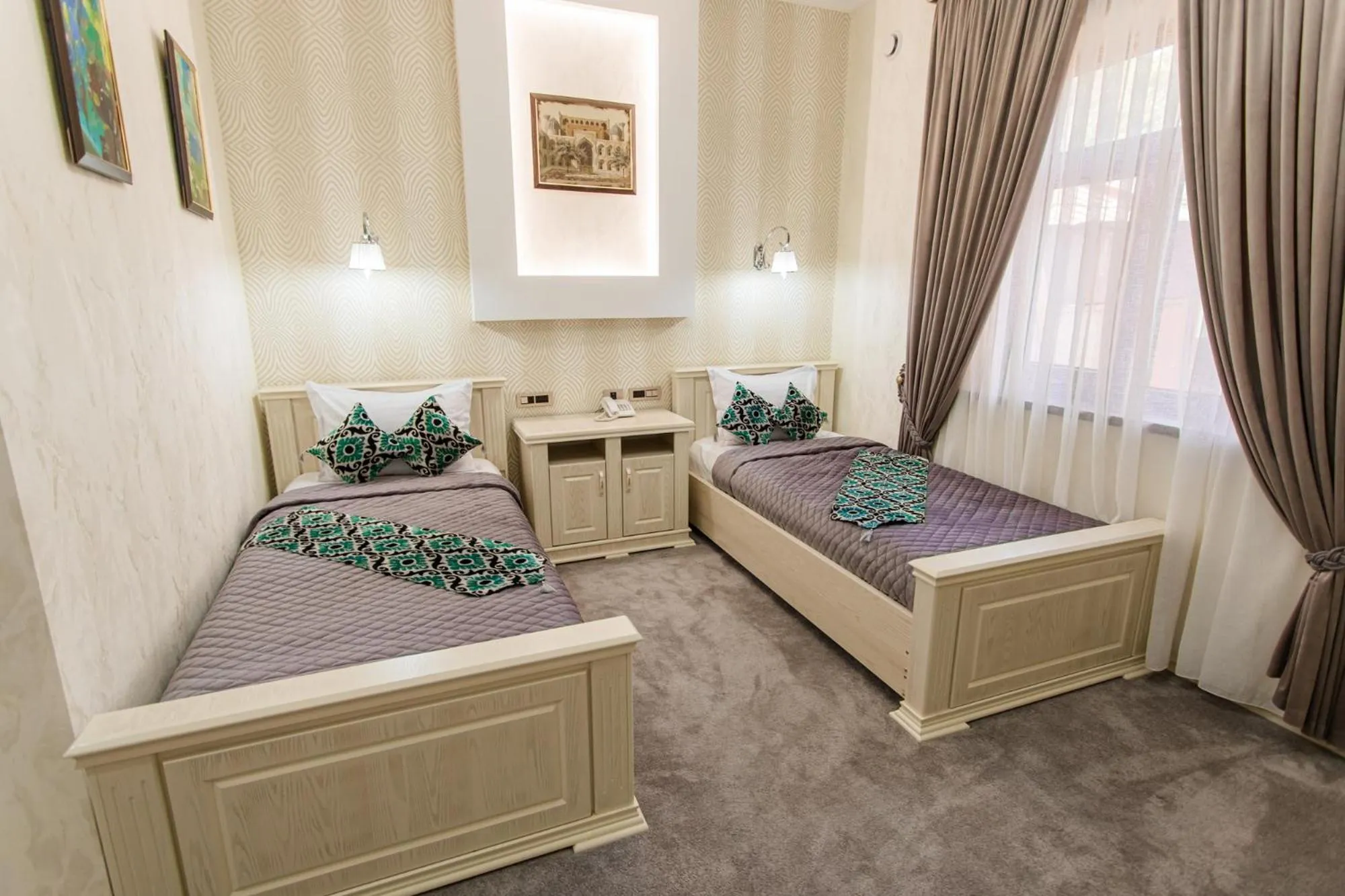 Photo of the whole room, Bed in Shaxzoda Elite Hotel