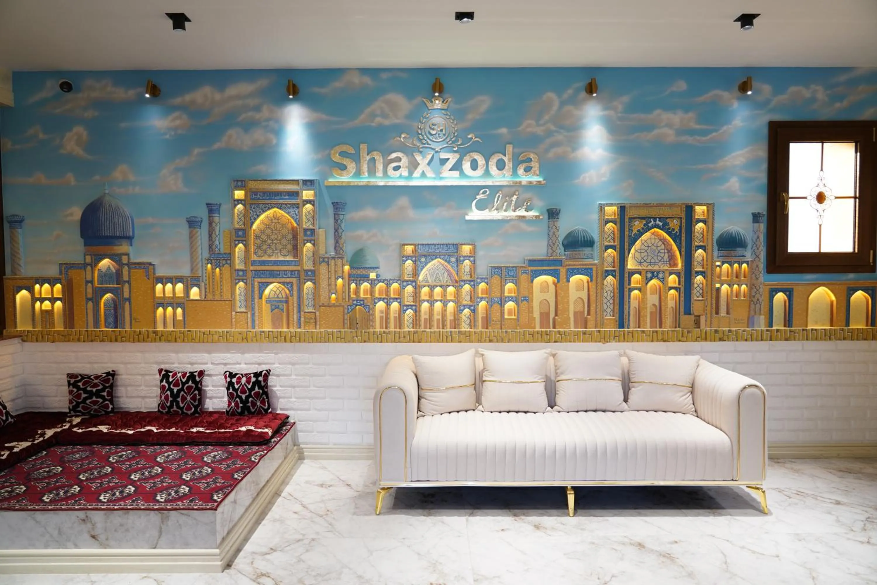 Living room in Shaxzoda Elite Hotel