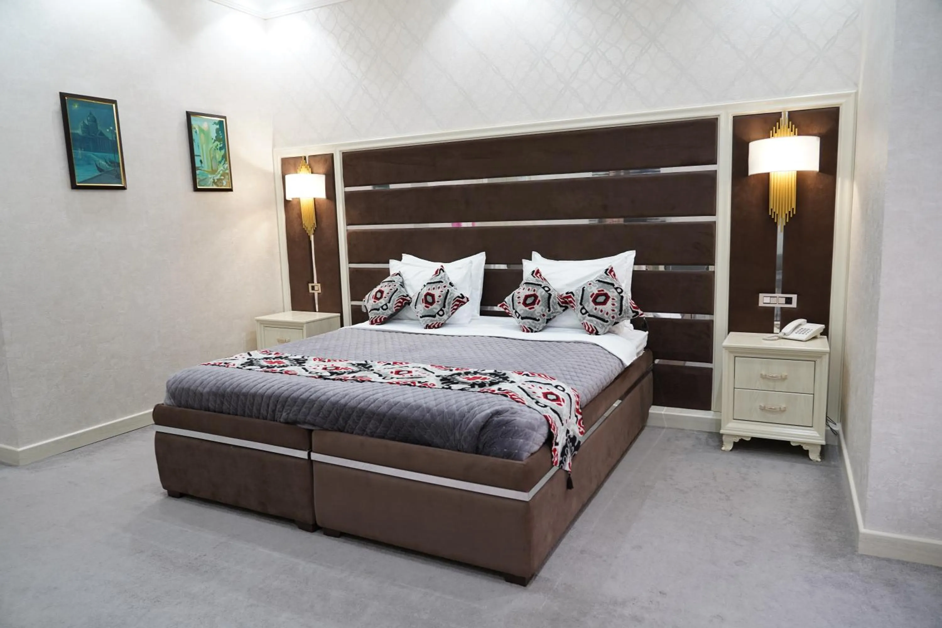 Bed in Shaxzoda Elite Hotel