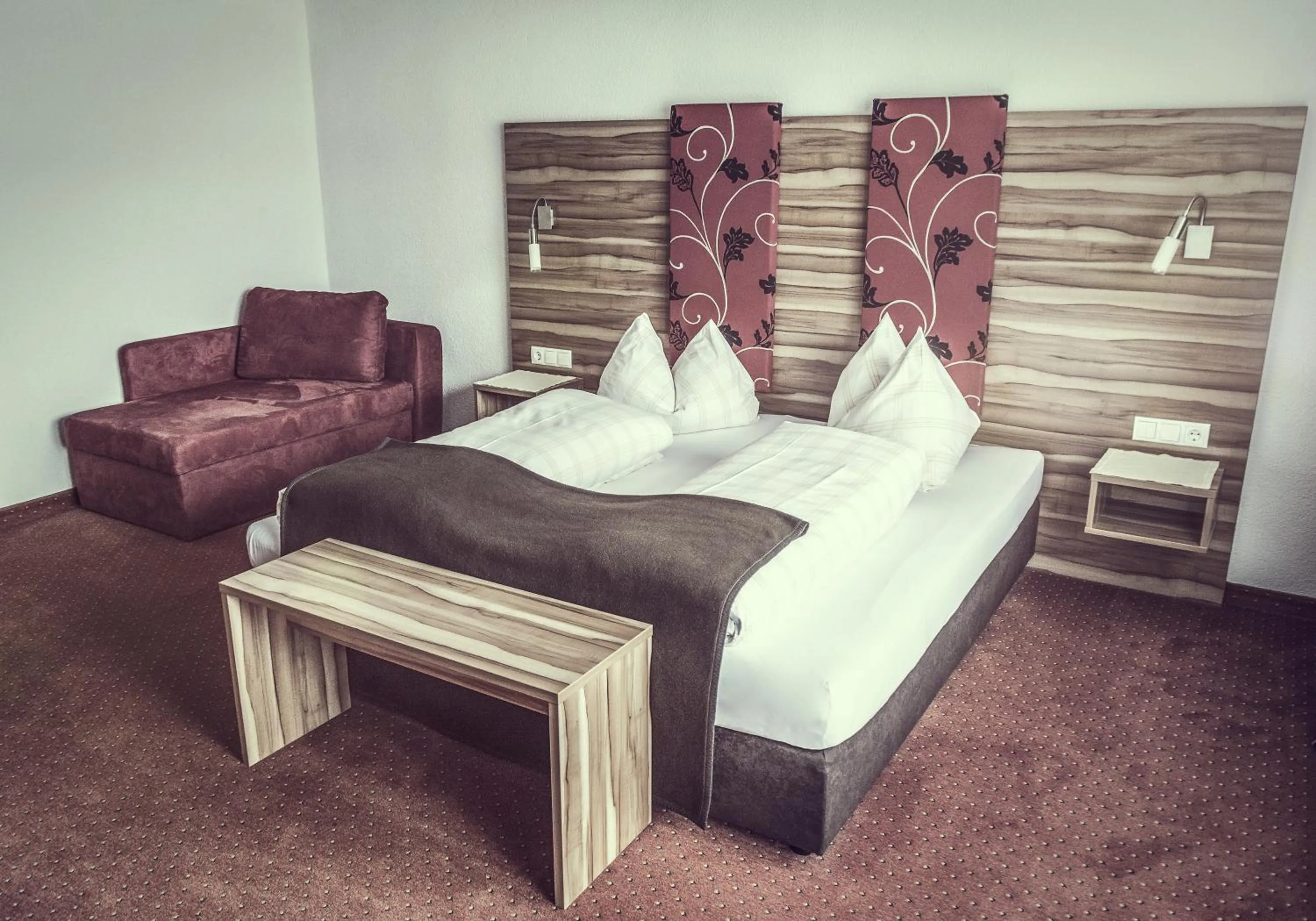 Photo of the whole room, Bed in Gasthof Pension Alpenblick