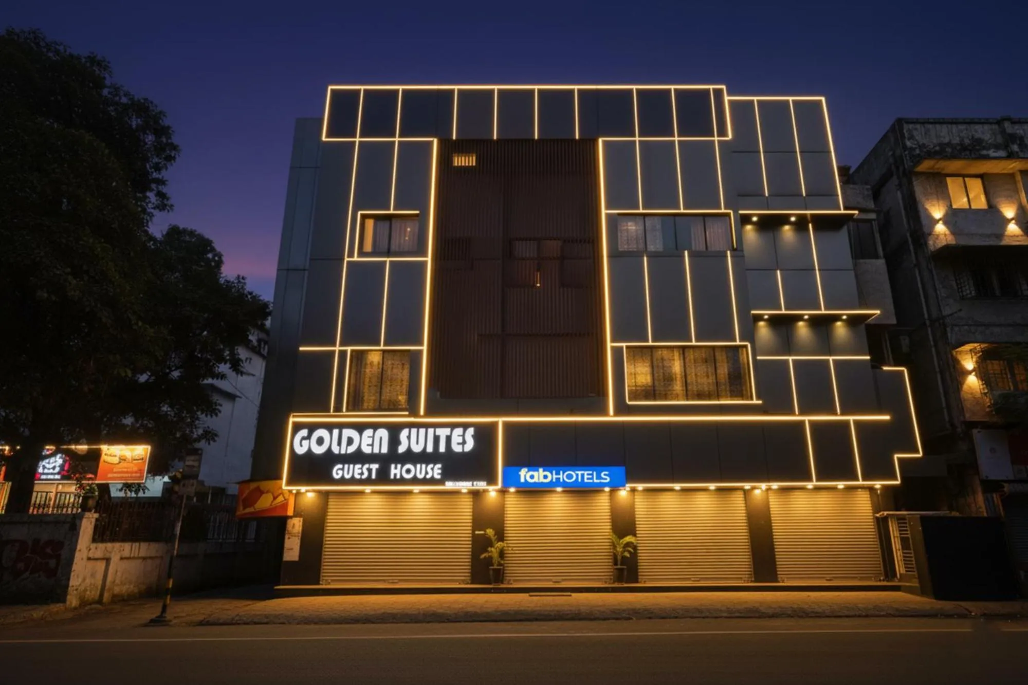 Property building in FabHotel Golden Suites - Nr Park Circus 7 point