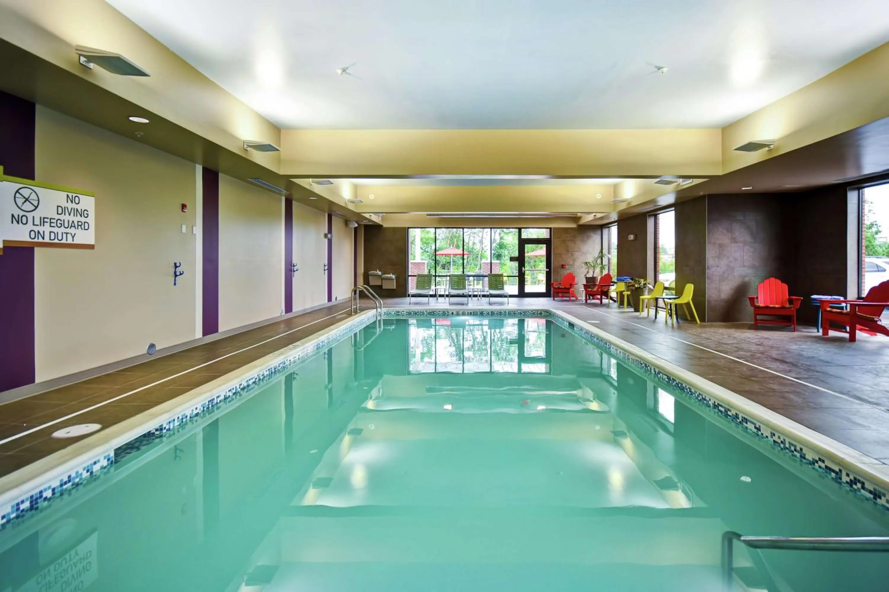 Pool view in Home2 Suites By Hilton Amherst Buffalo