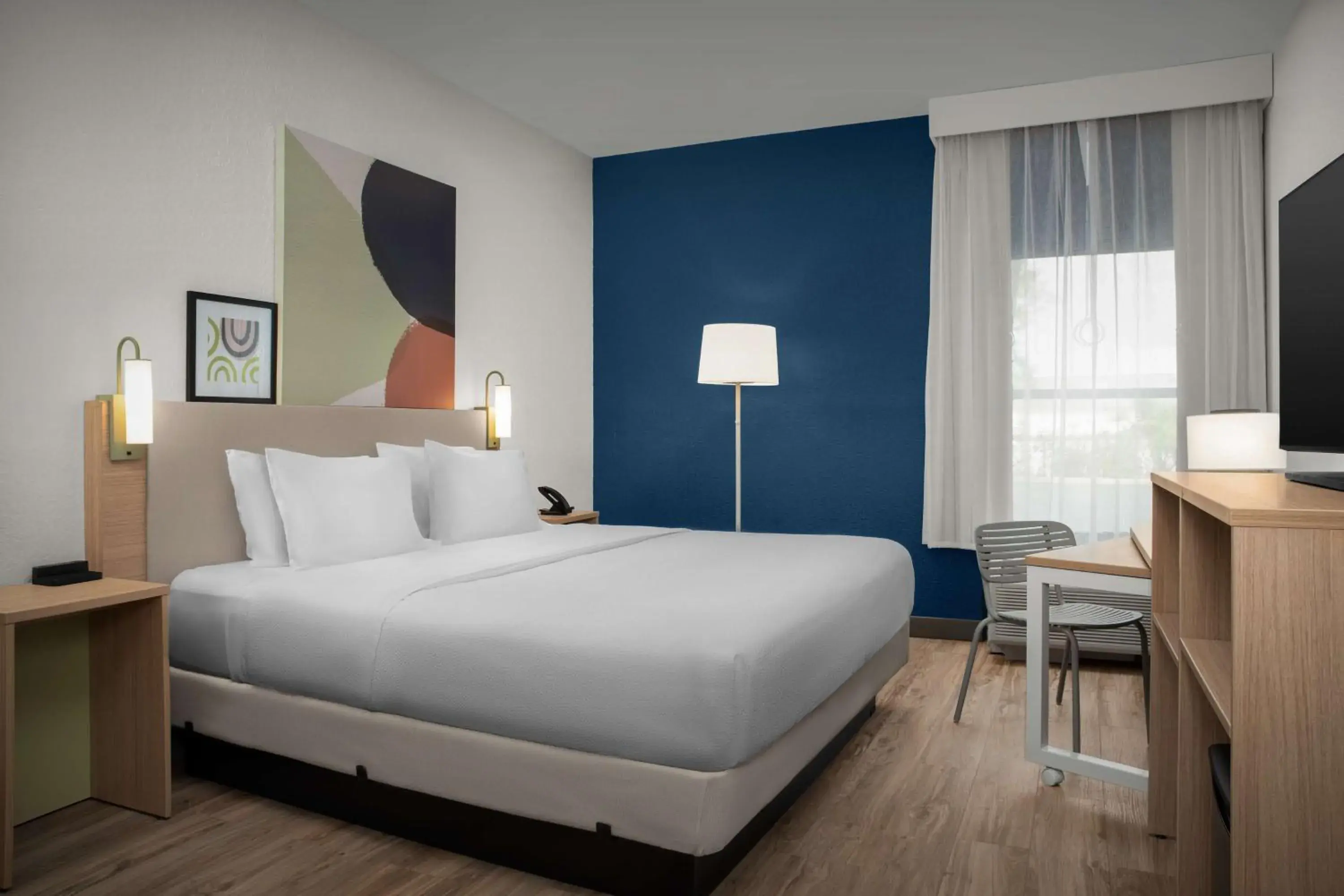 King Room with Roll-In Shower - Mobility and Hearing Access in Spark by Hilton Tampa Brandon King Room with Roll-In Shower - Mobility and Hearing Access in Spark by Hilton Tampa Brandon