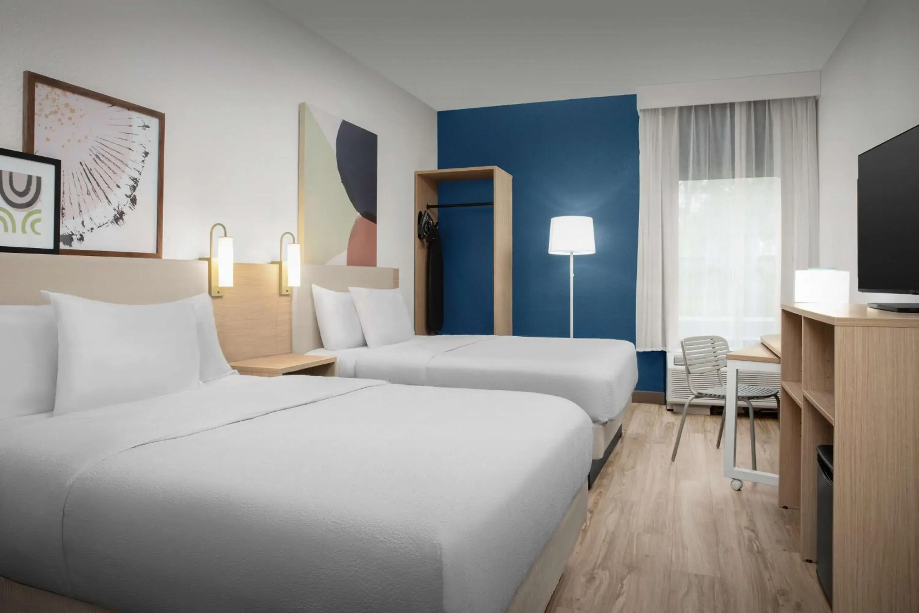 Queen Room with Two Queen Beds in Spark by Hilton Tampa Brandon Queen Room with Two Queen Beds in Spark by Hilton Tampa Brandon