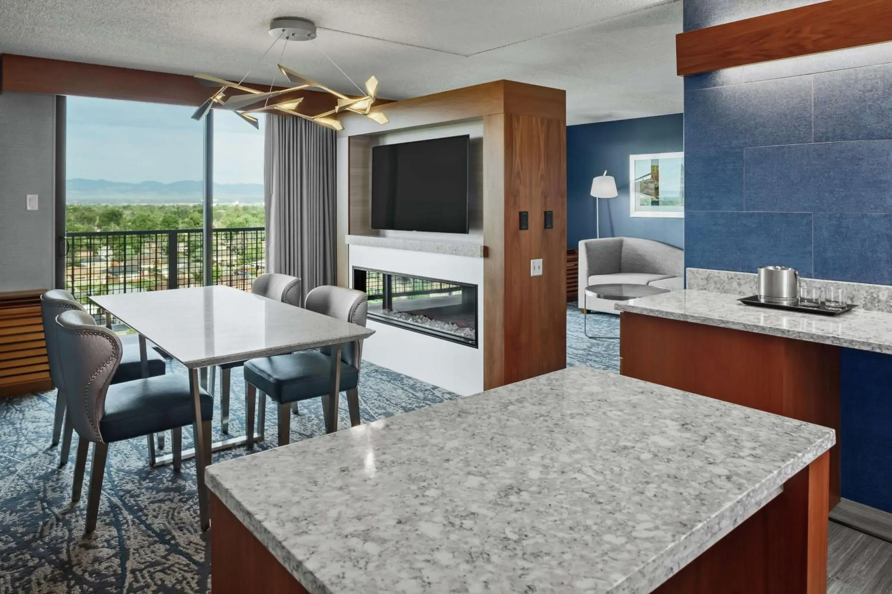 Premium King Suite with Balcony in DoubleTree by Hilton Hotel Denver Premium King Suite with Balcony in DoubleTree by Hilton Hotel Denver