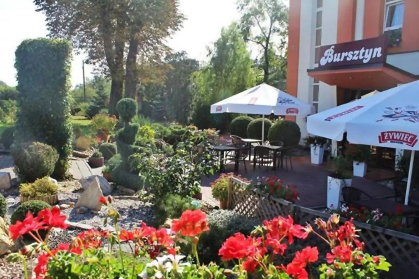 Garden in Hotel Bursztyn